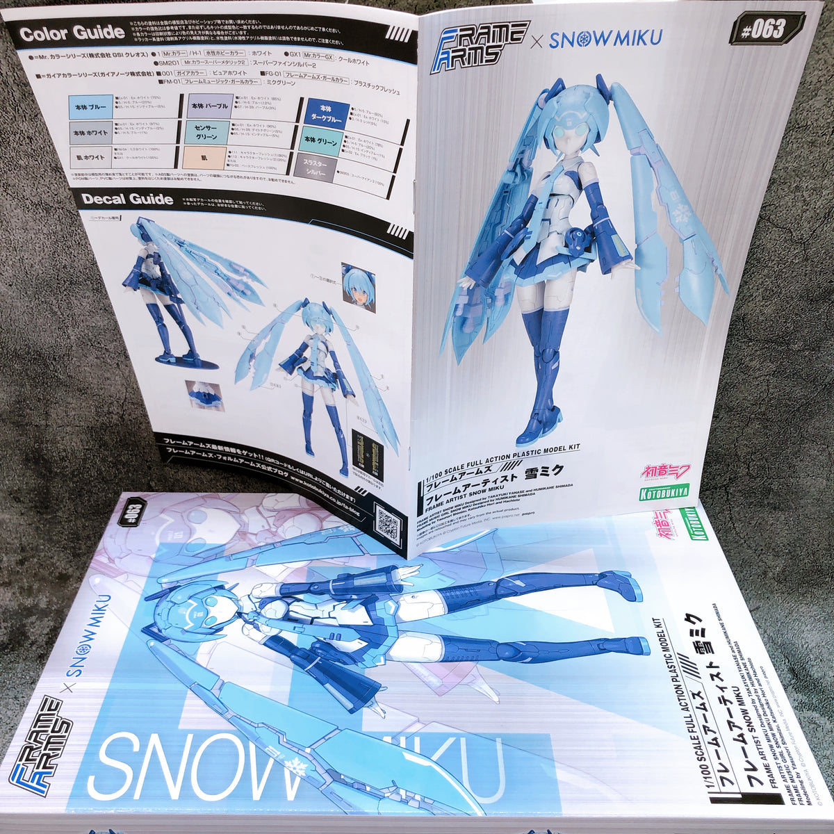 Frame Arms Frame Artist Snow Miku & Bonus Face Parts Set Kit 15+ KOTOBUKIYA NEW