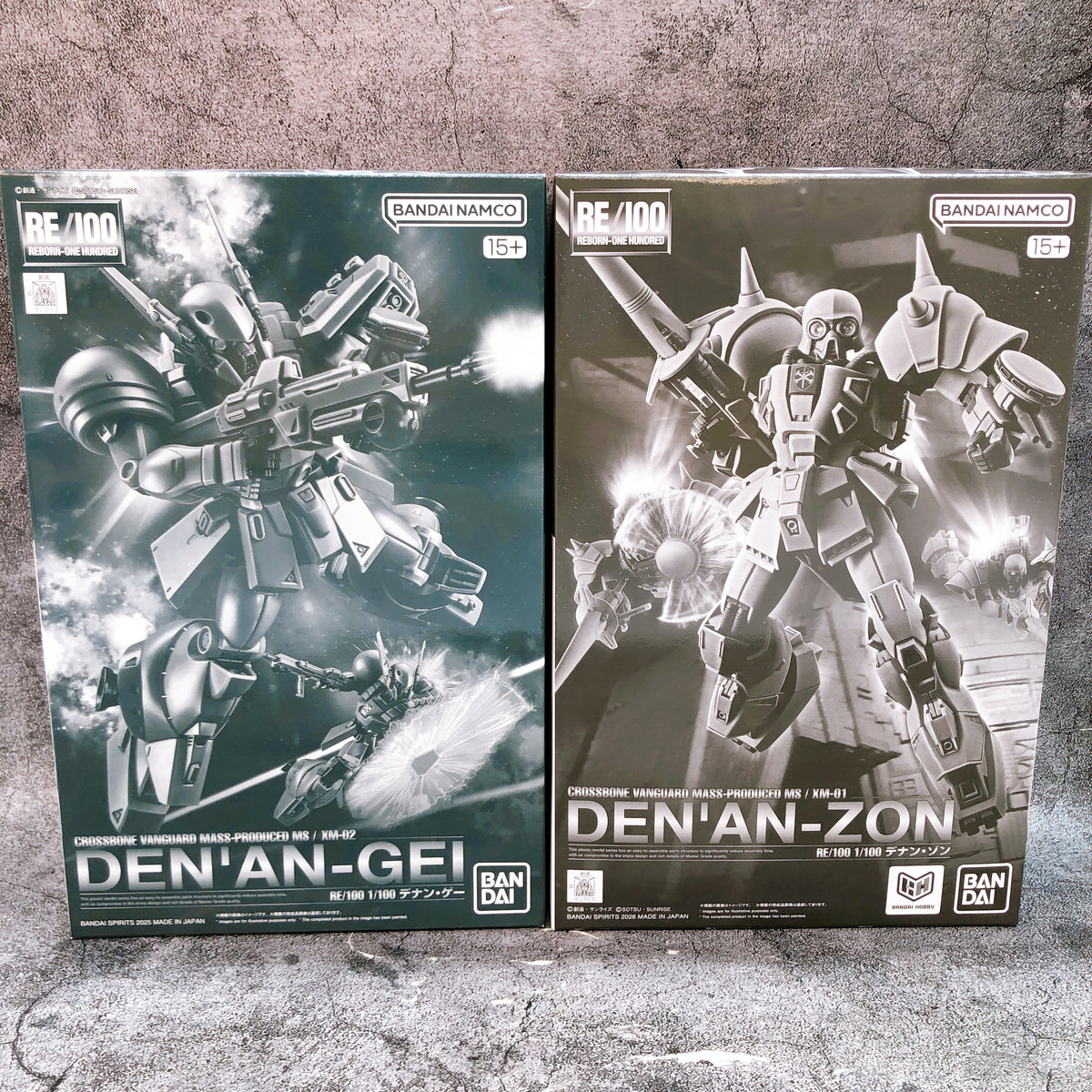 RE/100 1/100 Den'an-Gei & Den'an-Zon Set Gundam F91 Kit 15+ Premium Bandai Japan