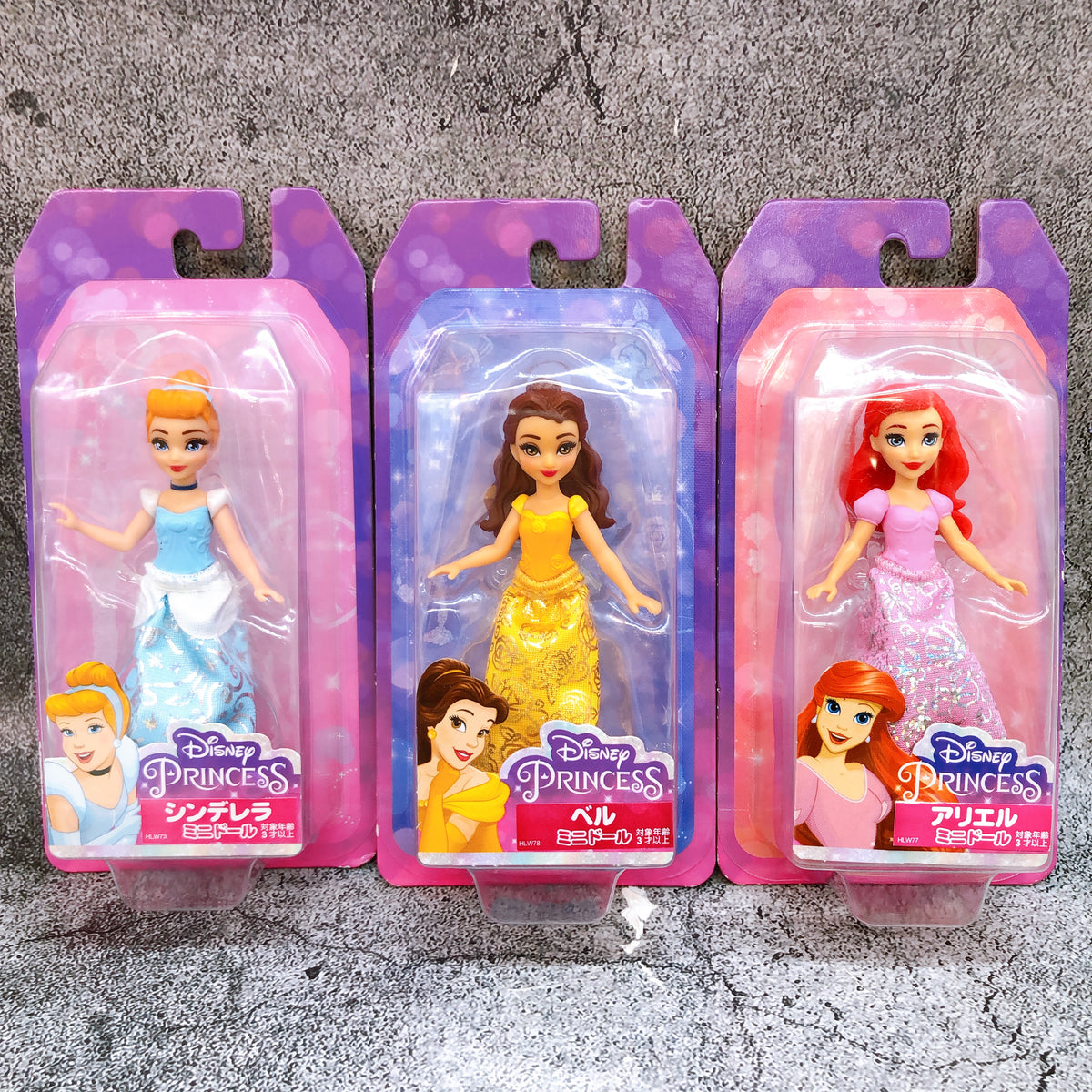 Disney Princess Mini Doll Action Figure Set of 6 MATTEL Japan AUTHENTIC FASTSHIP