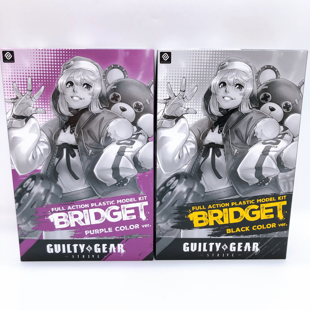 Annulus GUILTY GEAR STRIVE Bridget Black Color & Purple Color Set Kit 15+ Japan