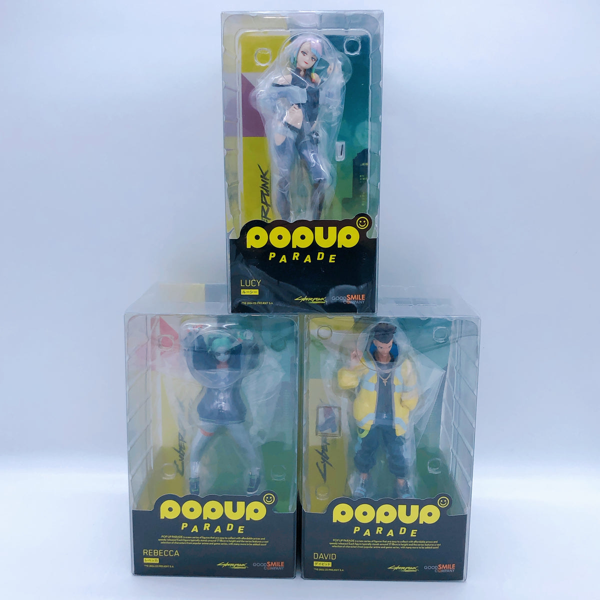 Cyberpunk Edgerunners Lucy Rebecca David POP UP PARADE Figure Set of 3 Japan 15+