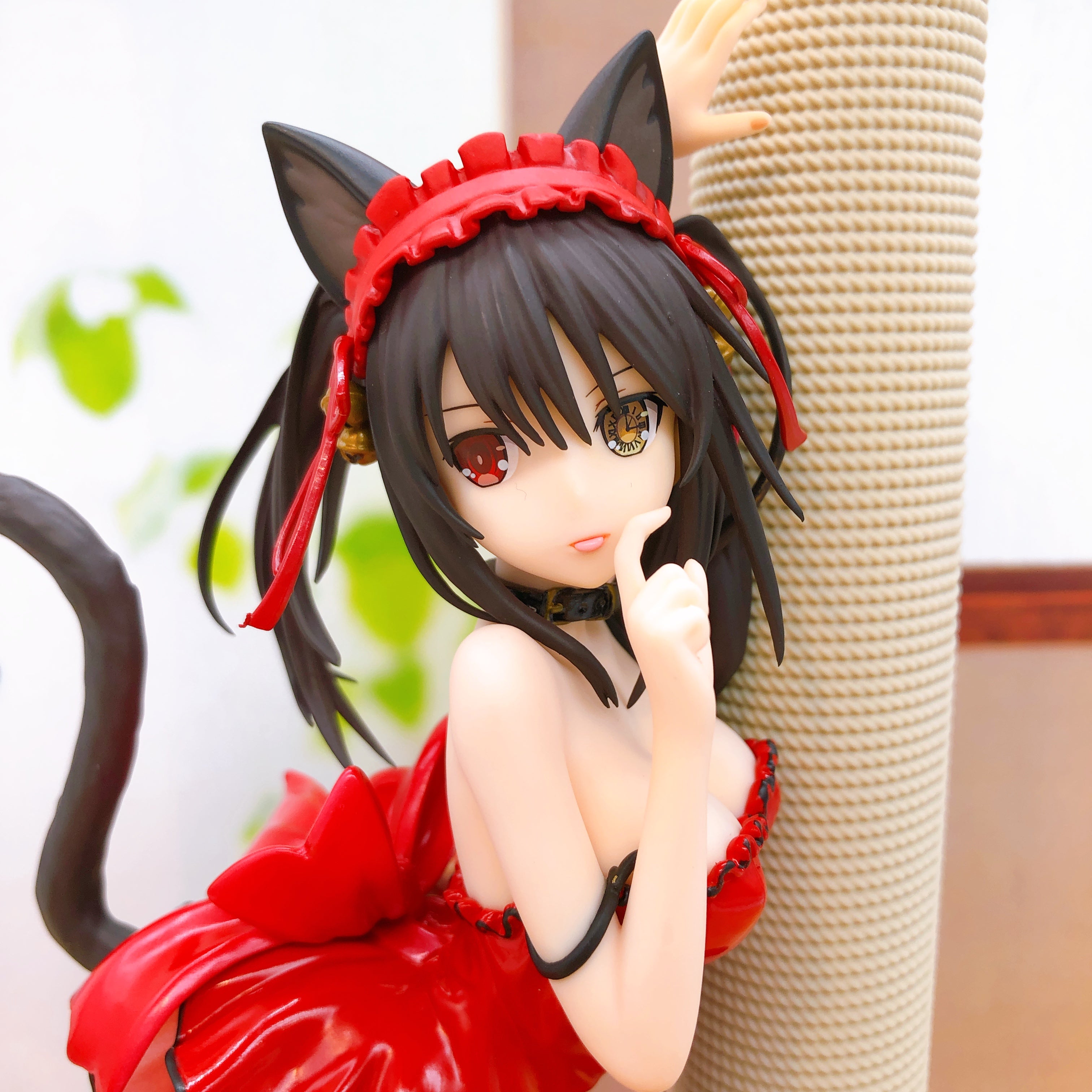 (No Box) Date A Live Kurumi Tokisaki Red Cat Ver. 1/7 Figure WF2019 Shanghai