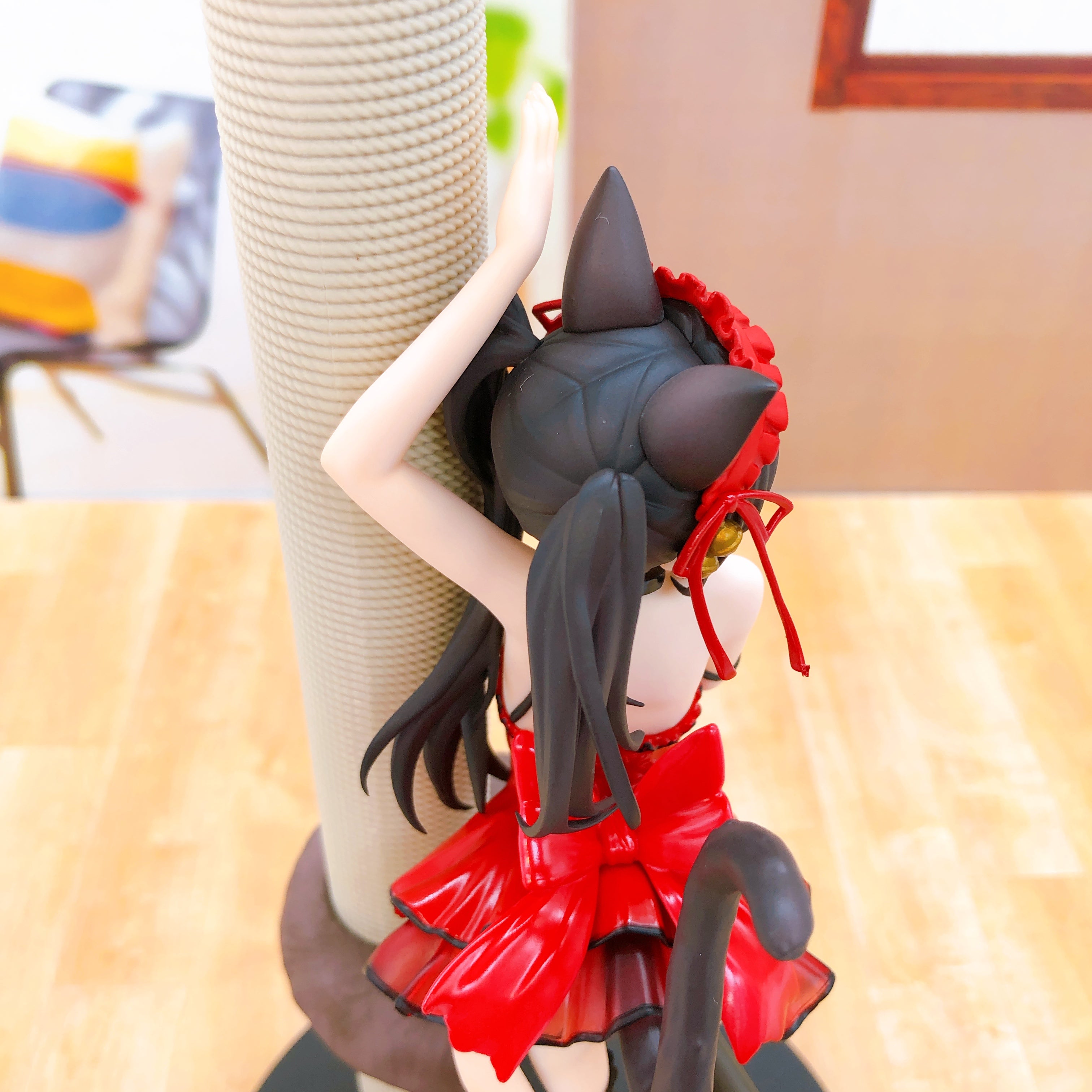 (No Box) Date A Live Kurumi Tokisaki Red Cat Ver. 1/7 Figure WF2019 Shanghai