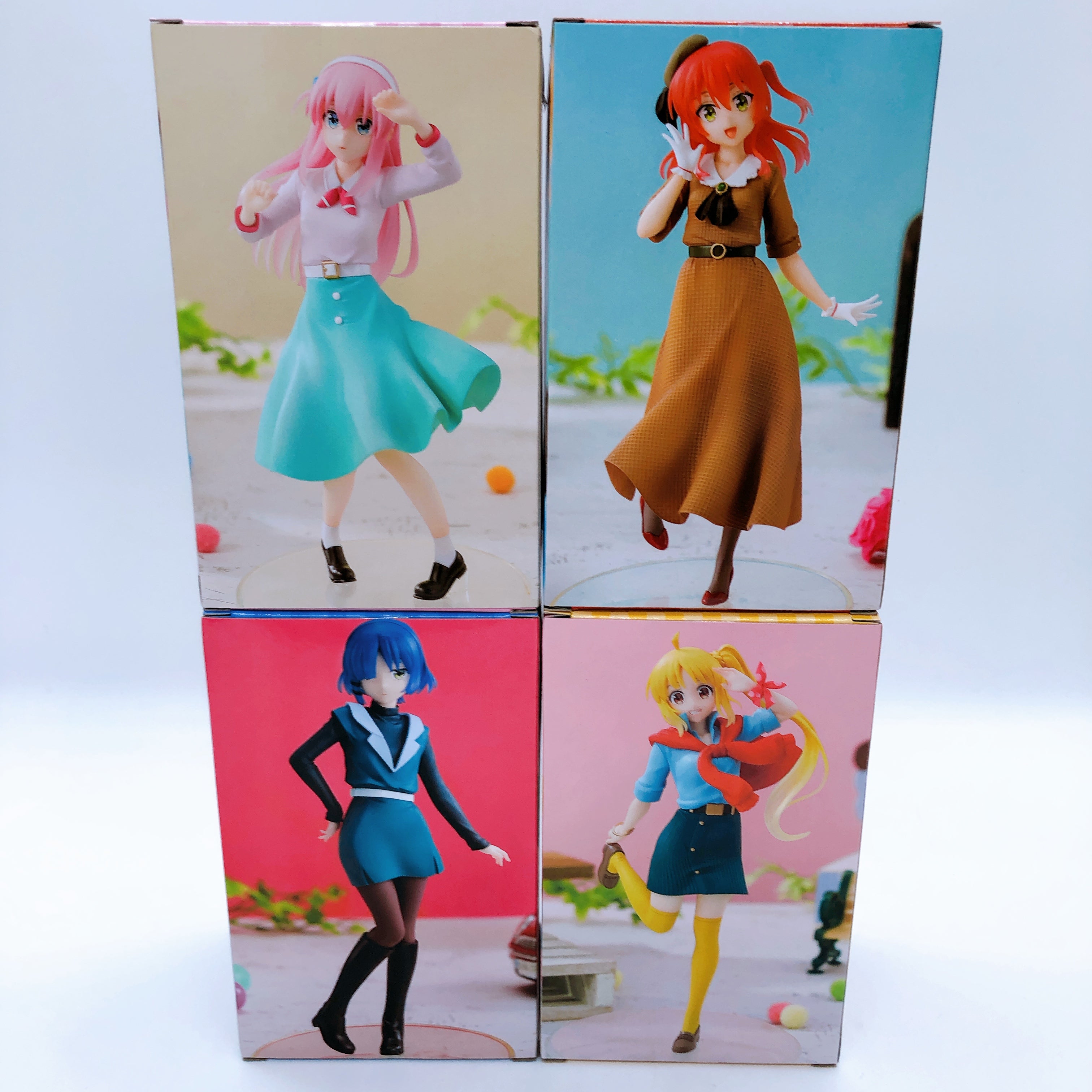 Bocchi the Rock! Retro Fashion Vivit Nijika Hitori Ryo Ikuyo Set of 4 Figure NEW