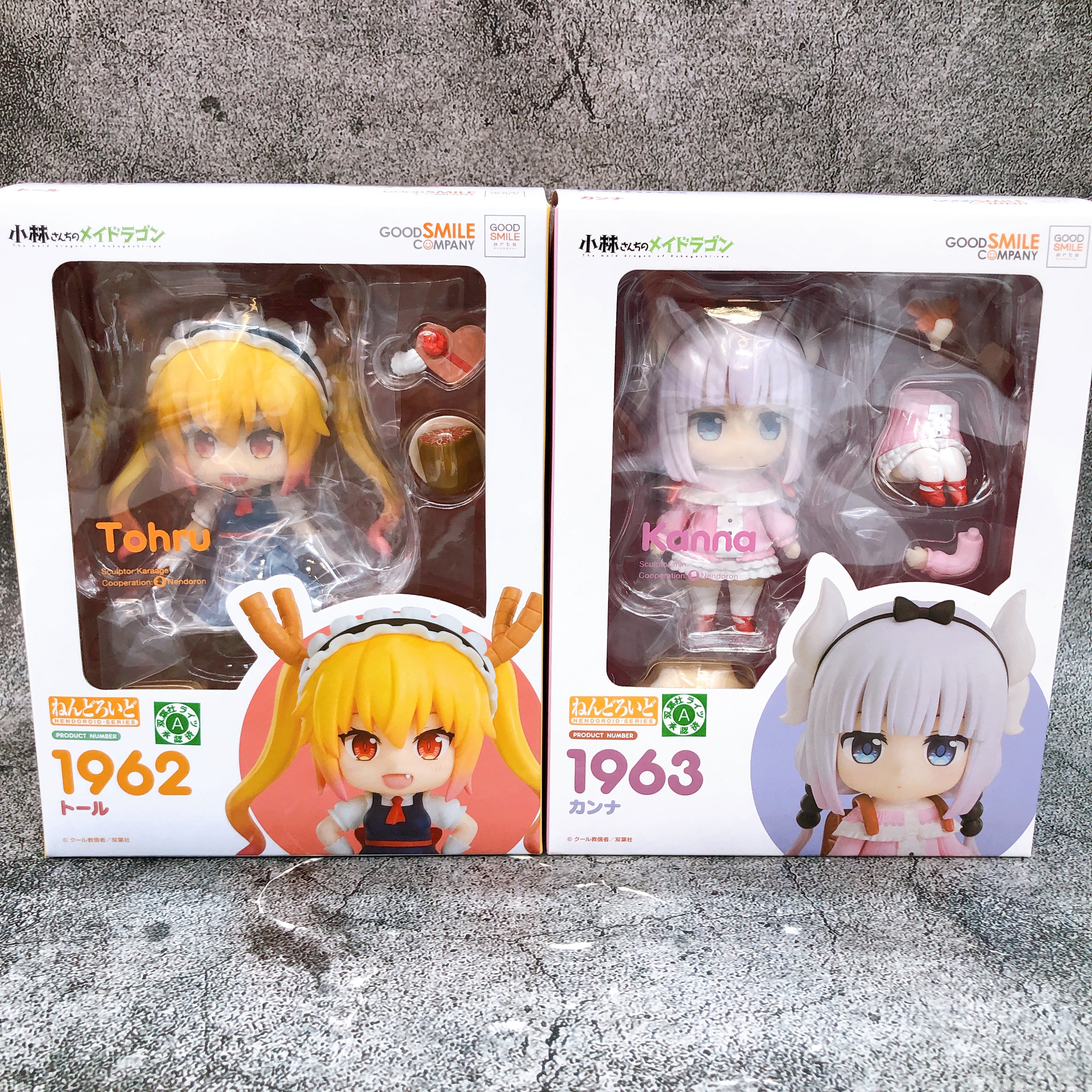 Miss Kobayashi's Dragon Maid Tohru & Kanna Nendoroid 1962 1963 SET of 2 FASTSHIP