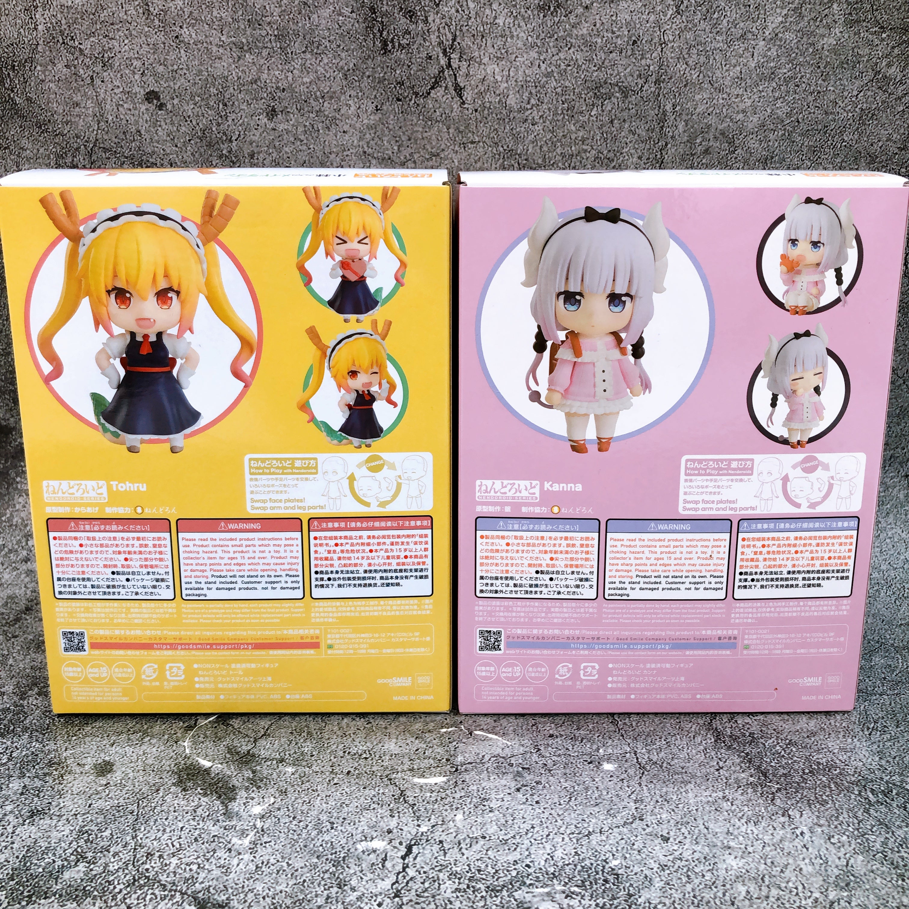 Miss Kobayashi's Dragon Maid Tohru & Kanna Nendoroid 1962 1963 SET of 2 FASTSHIP