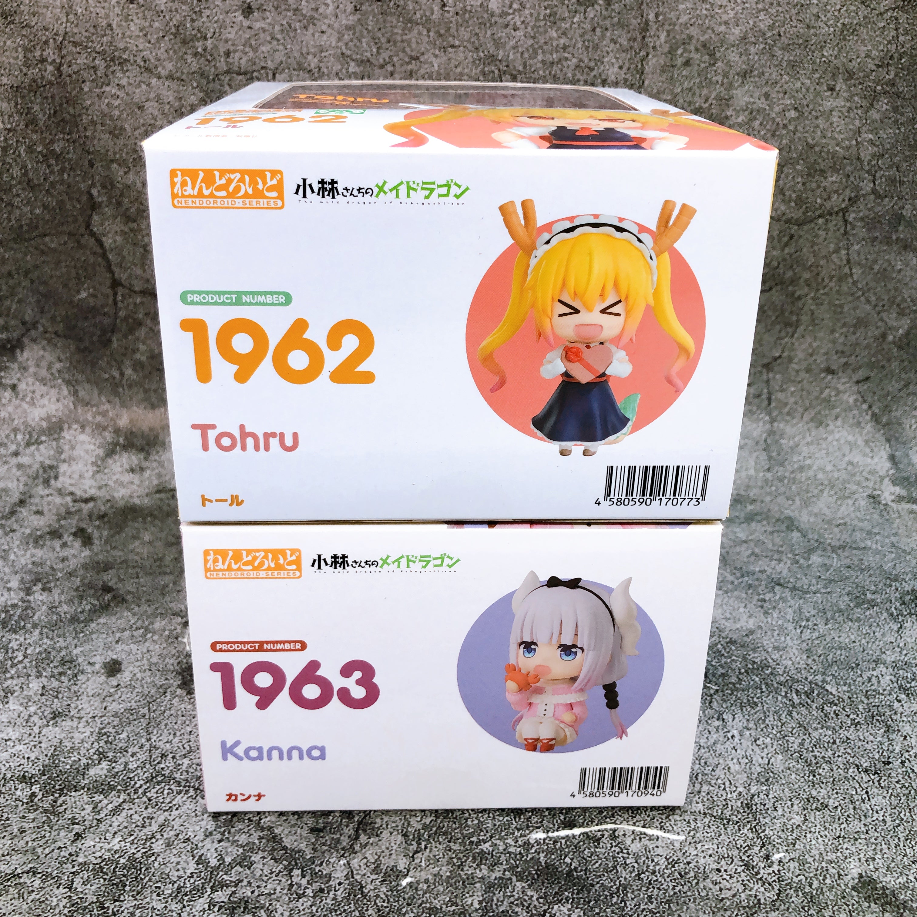 Miss Kobayashi's Dragon Maid Tohru & Kanna Nendoroid 1962 1963 SET of 2 FASTSHIP
