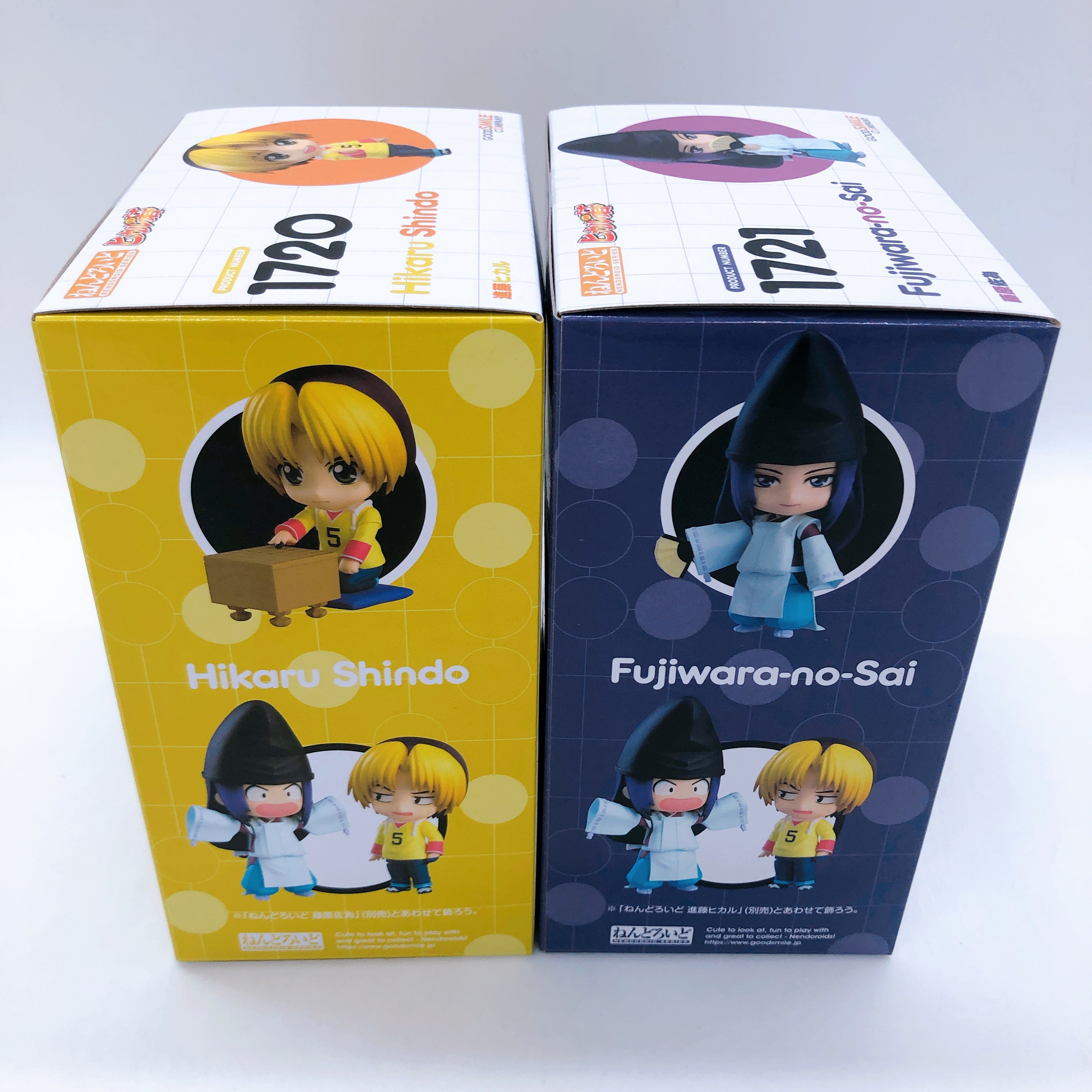 Hikaru no Go Hikaru Shindo & Fujiwara no Sai Nendoroid SET Action Figure Sealed