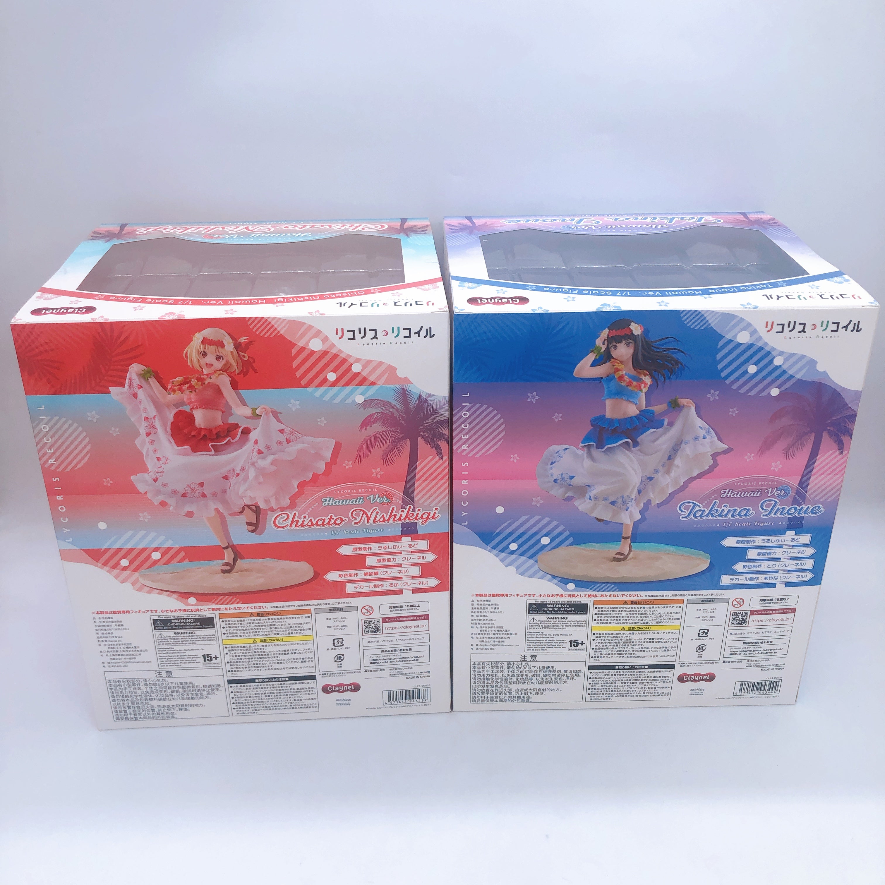 Claynel Lycoris Recoil Takina Inoue & Chisato Nishikigi Hawaii SET 1/7 Figure