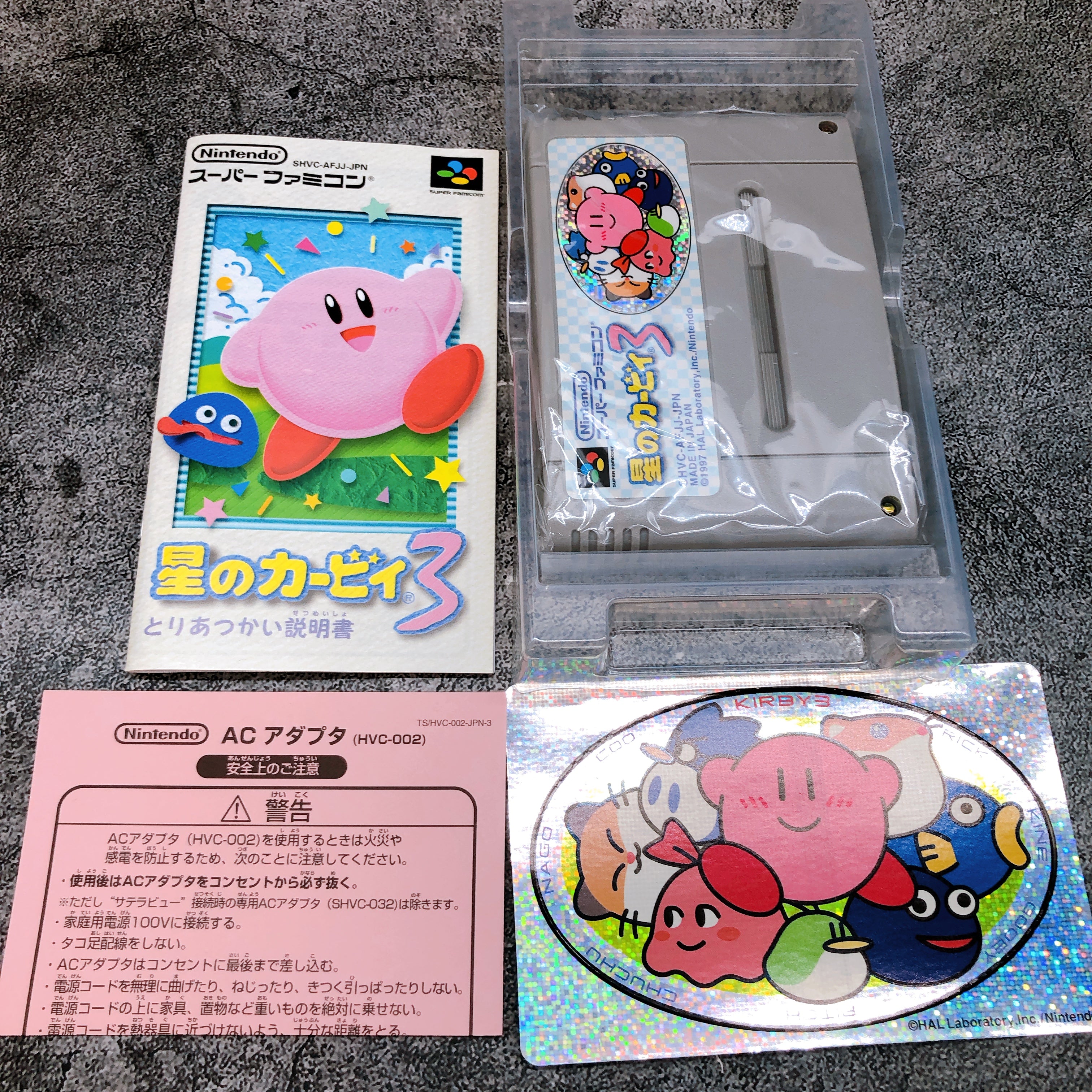 Nintendo Super Famicom Kirby 3 & Super Deluxe SET Japan SNES SFC Game in Stock