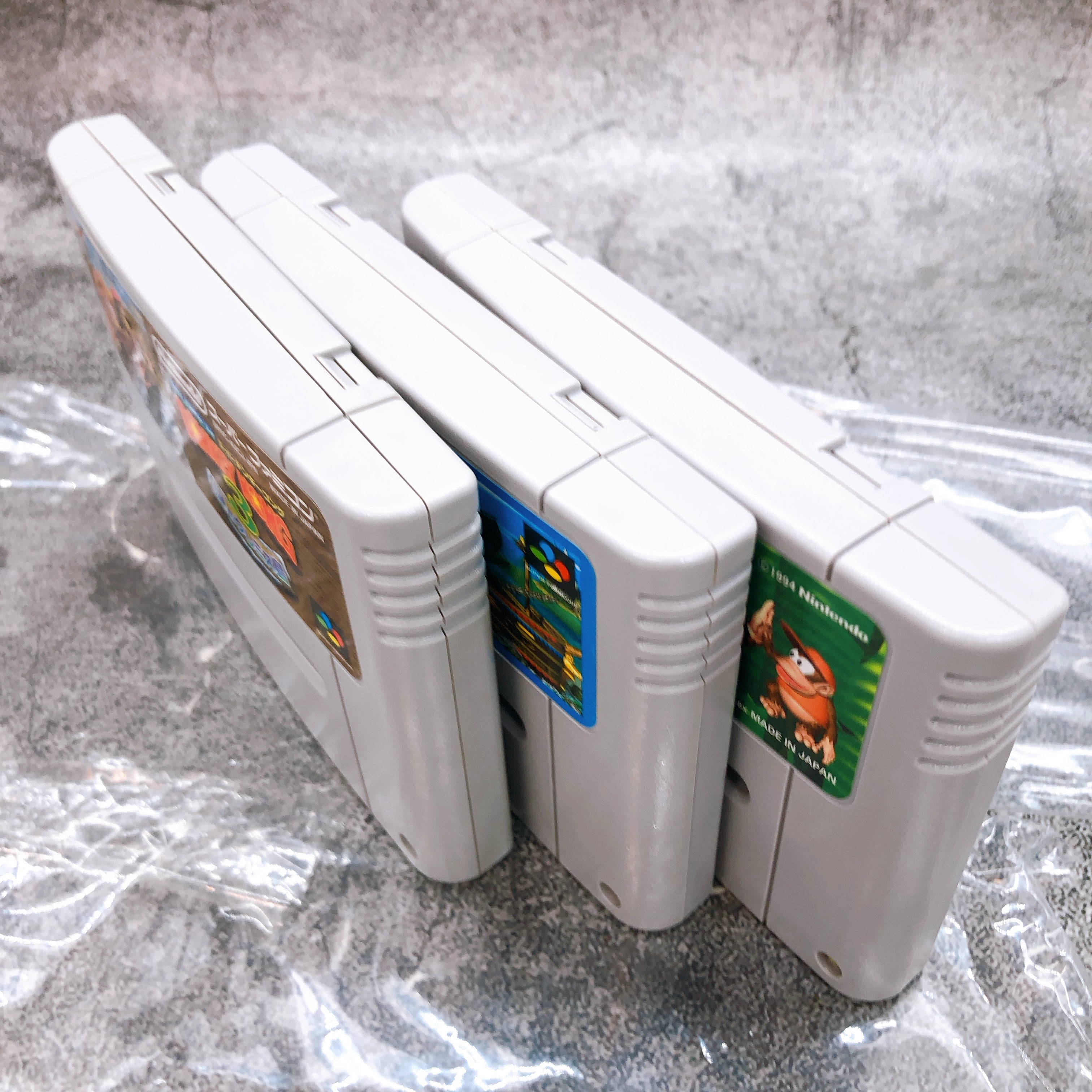 Nintendo Super Famicom Super Donkey Kong 1 & 2 & 3 SET Japan SNES Game in Stock