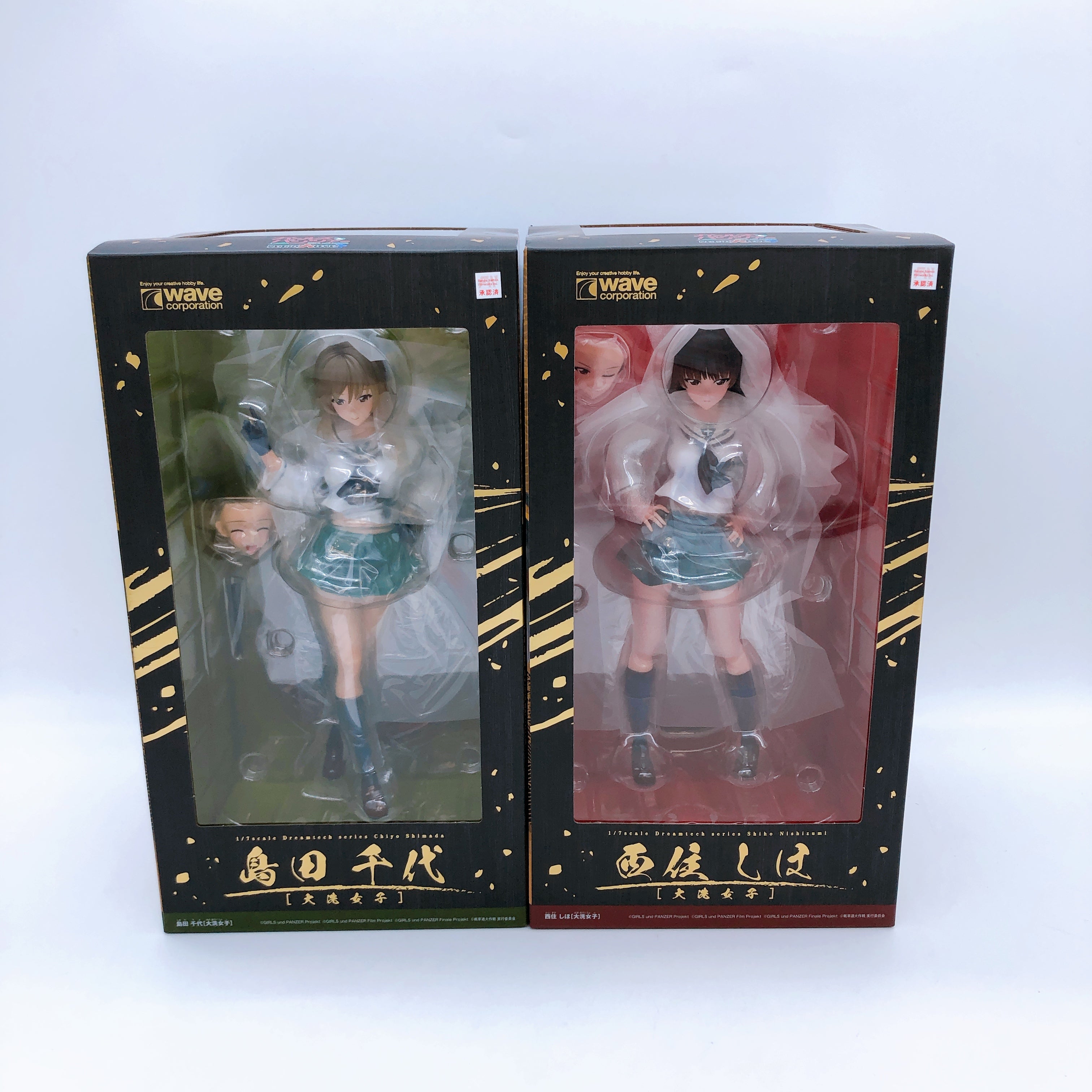 Girls und Panzer Shiho Nishizumi & Chiyo Shimada 1/7 Scale Figure SET Wave Japan