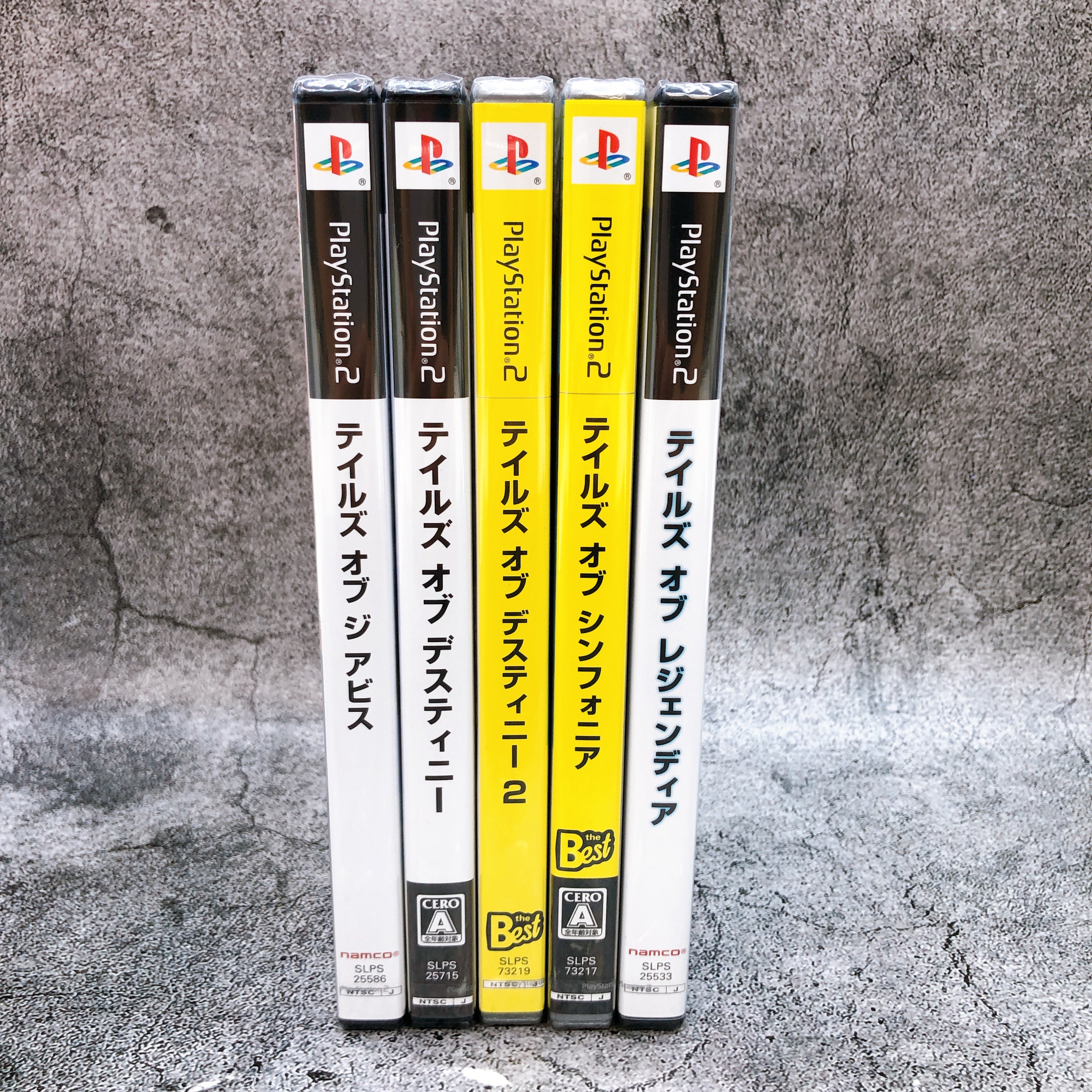 PS2 Set of Tales of Abyss & Legendia & Symphonia & Destiny 1 & 2 Game Sealed New