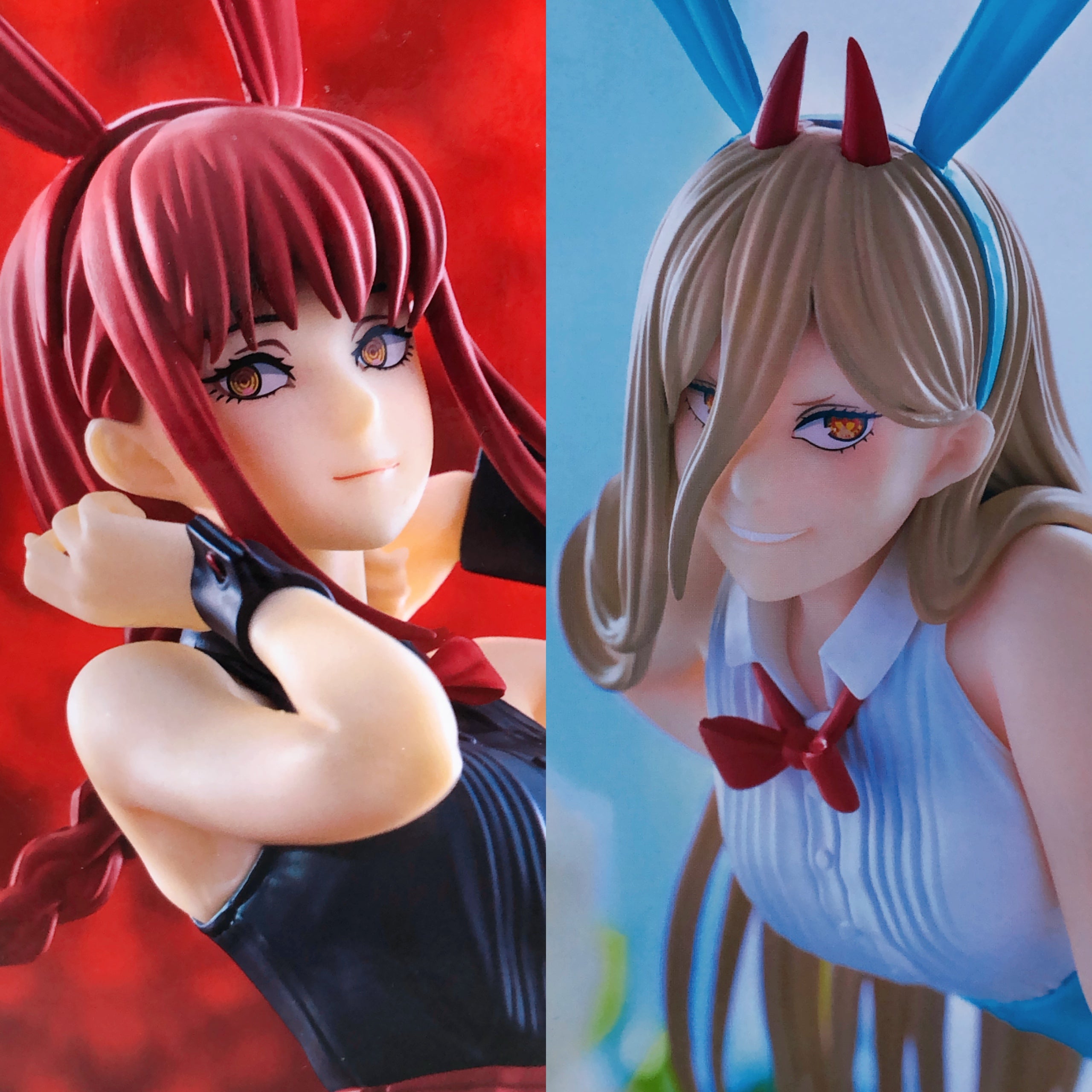 Chainsaw Man Makima Red ver. & Power Light Blue ver. BiCute Bunnies Figure