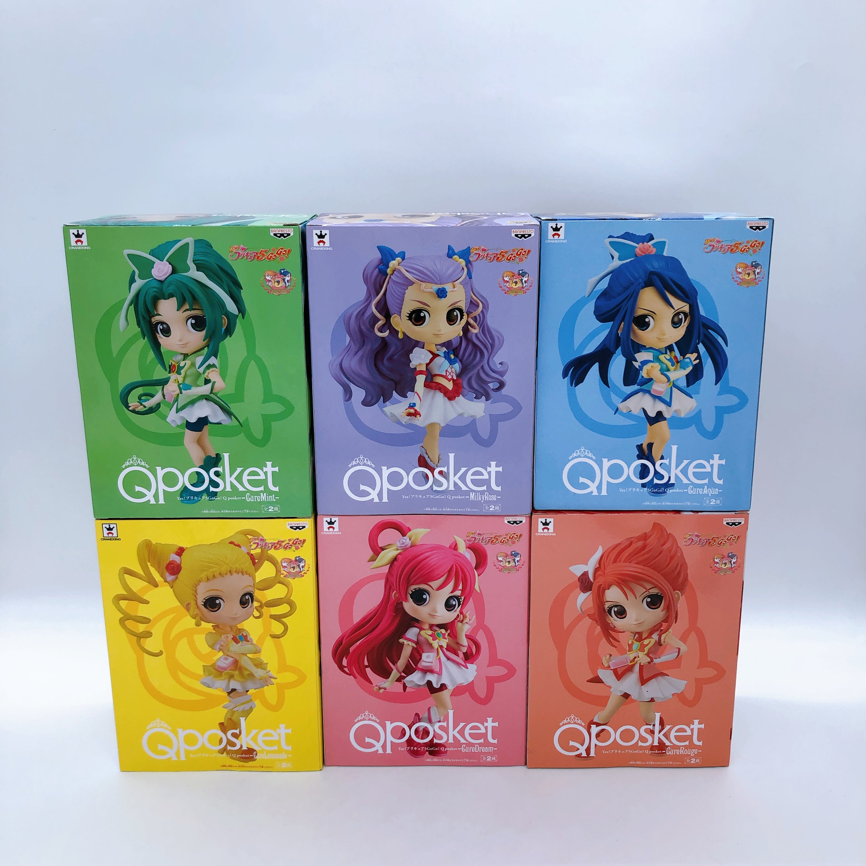 Yes! PreCure5 GoGo! Set of 6 Figure Qposket Japan Sealed NEW Japan Sealed NEW