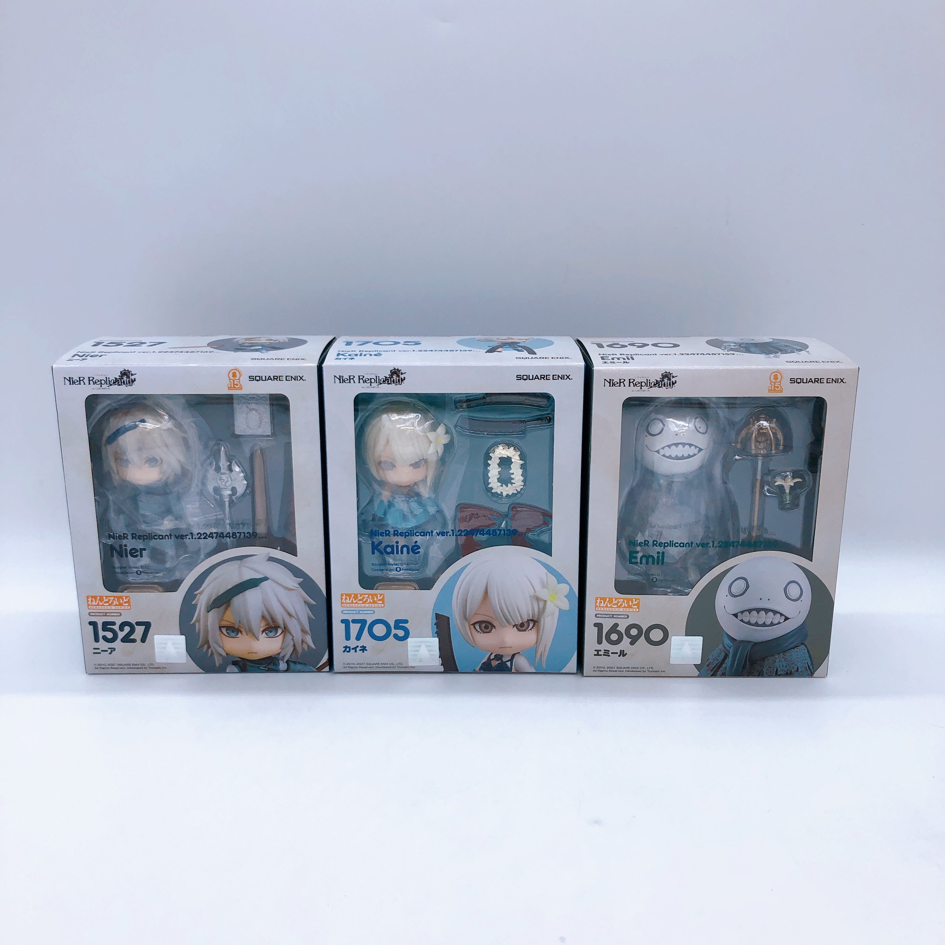 NieR Replicant Nier Kaine Emil Set of 3 Nendoroid Fiugre Japan Sealed NEW