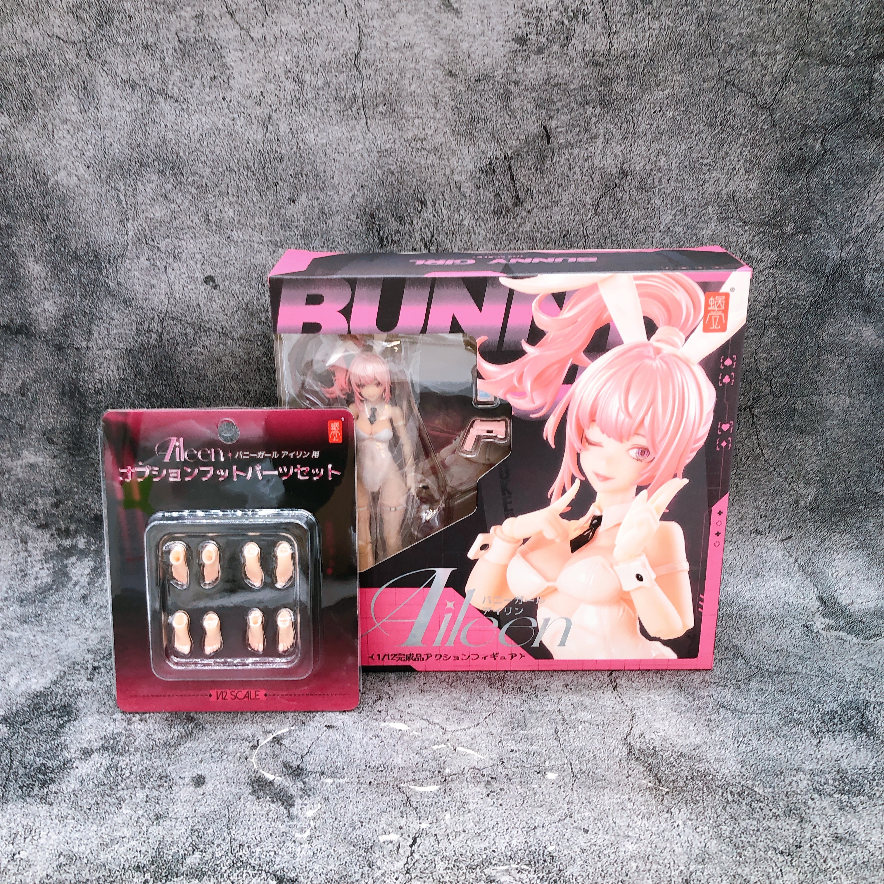 Bunny Girl Aileen 1/12 Action Figure Optional Feet Part SET Japan Sealed NEW