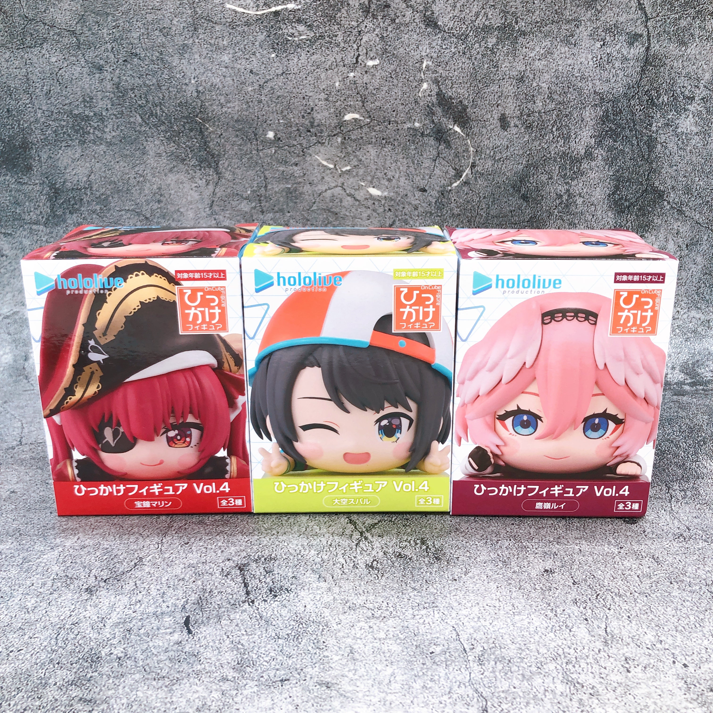 Hololive Subaru Marine Lui set of 3 Hooking (Hikkake) Figure vol.4 Japan Sealed