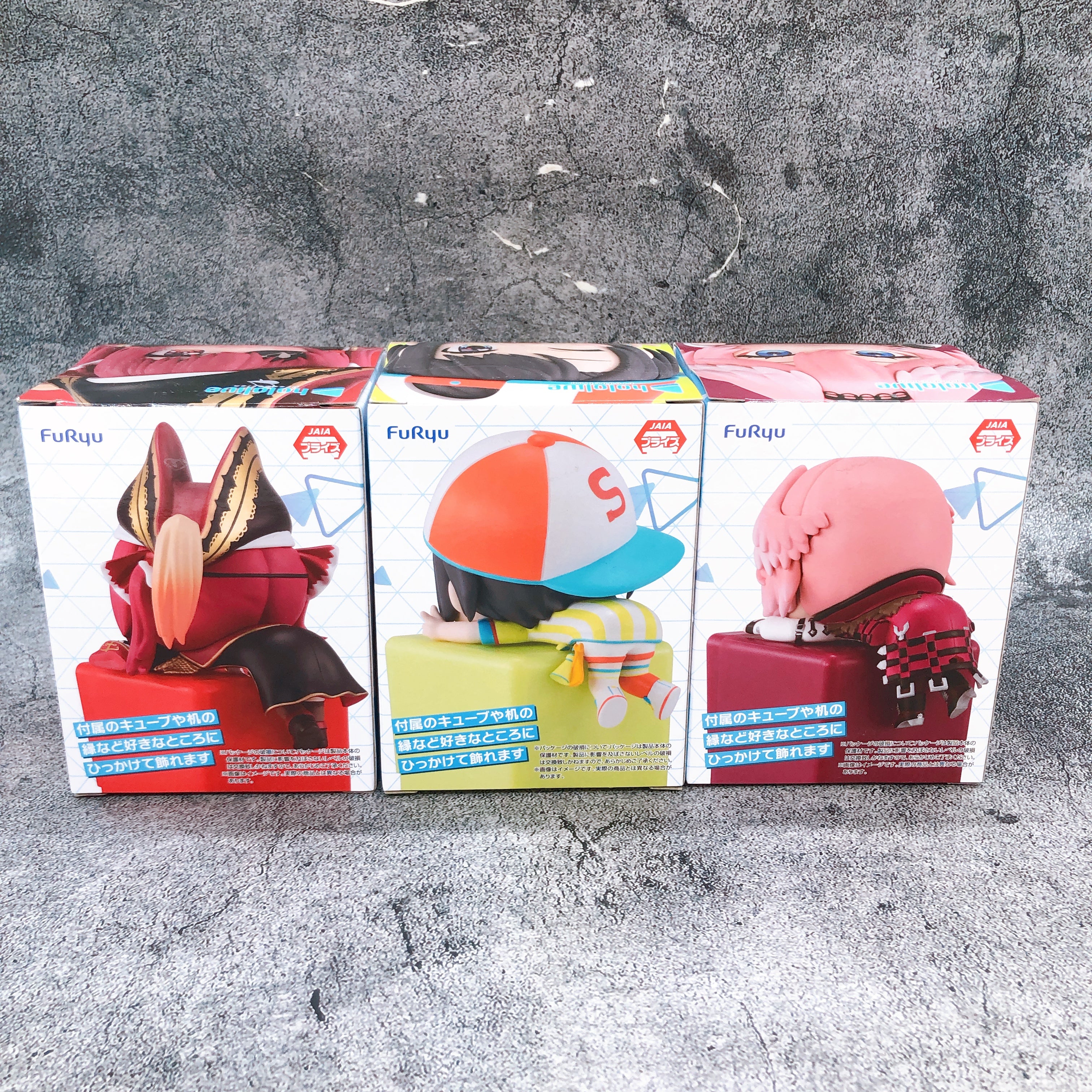 Hololive Subaru Marine Lui set of 3 Hooking (Hikkake) Figure vol.4 Japan Sealed