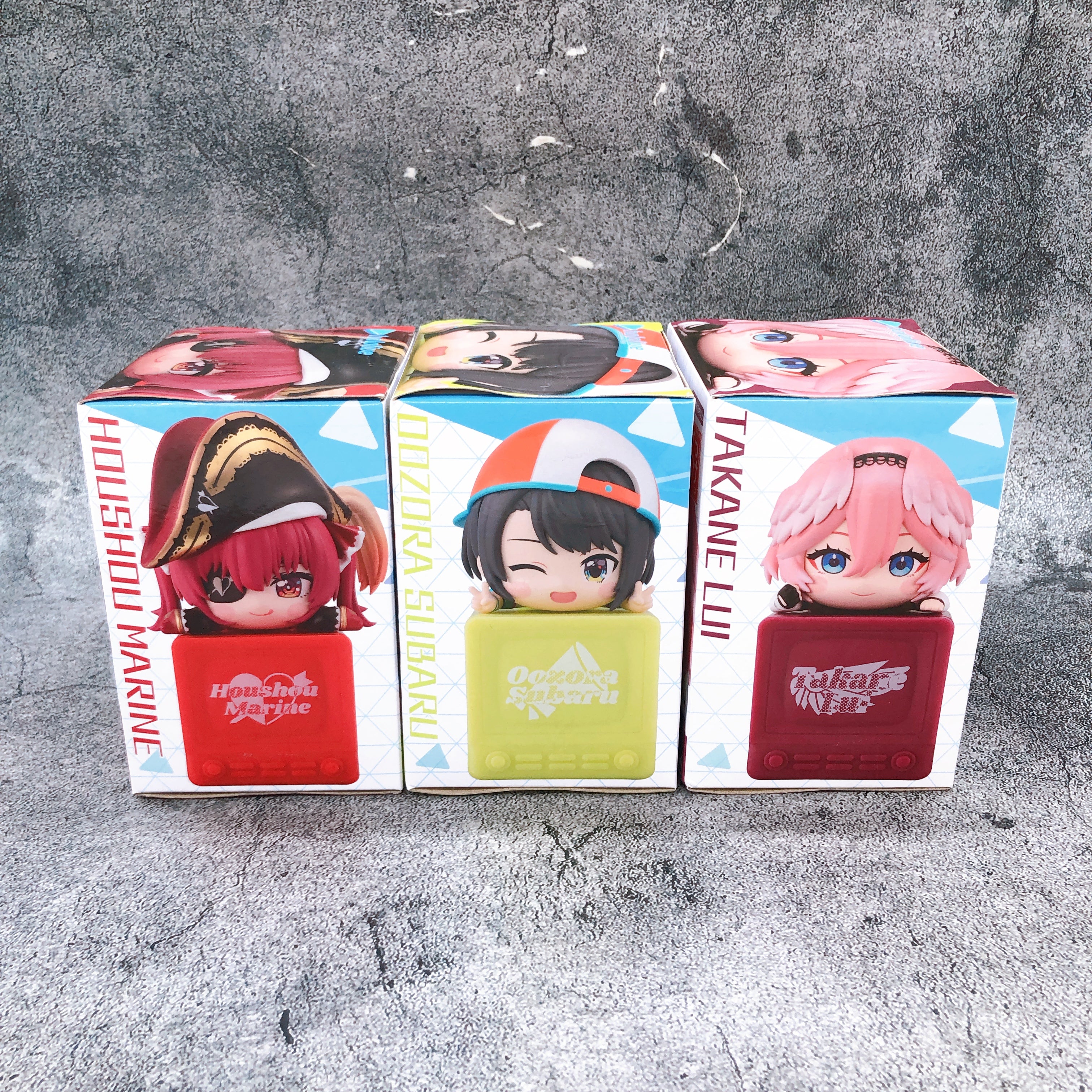 Hololive Subaru Marine Lui set of 3 Hooking (Hikkake) Figure vol.4 Japan Sealed