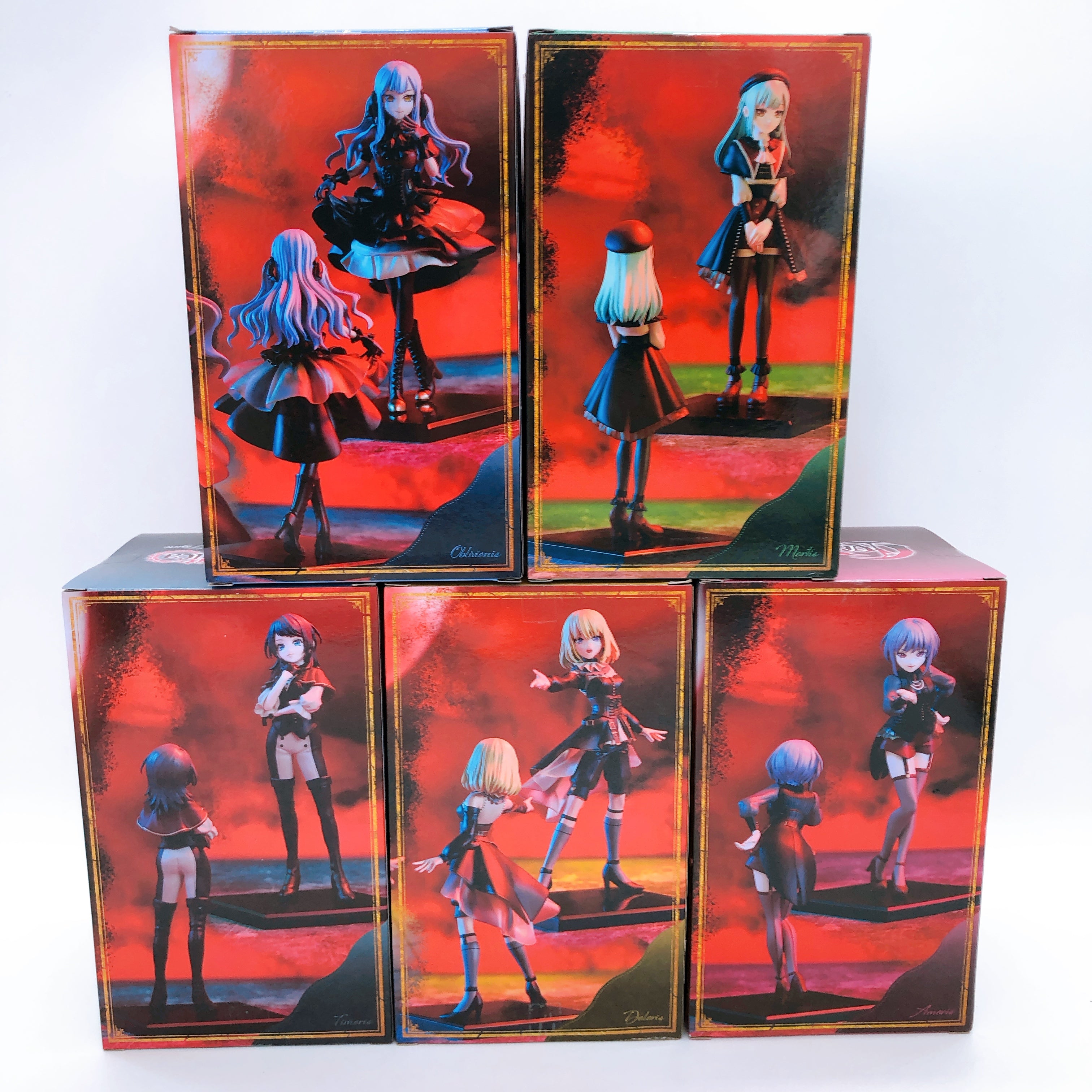 BanG Dream! Ave Mujica Figure SET of 5 Timoris Oblivionis Doloris Amoris Mortis