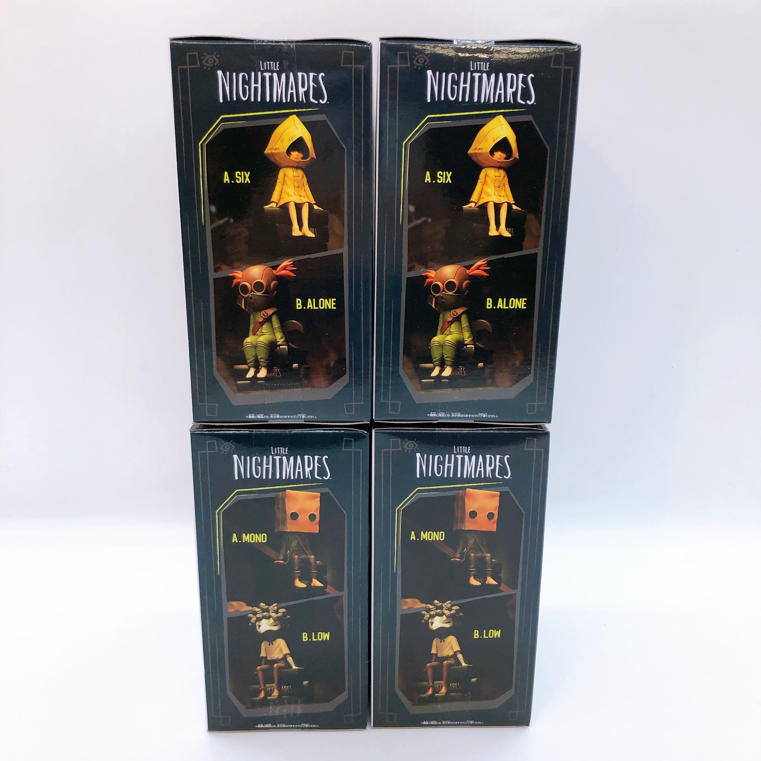 Little Nightmares Monitor Top Figure SET of 4 (Mono Low Six Alone) Banpresto