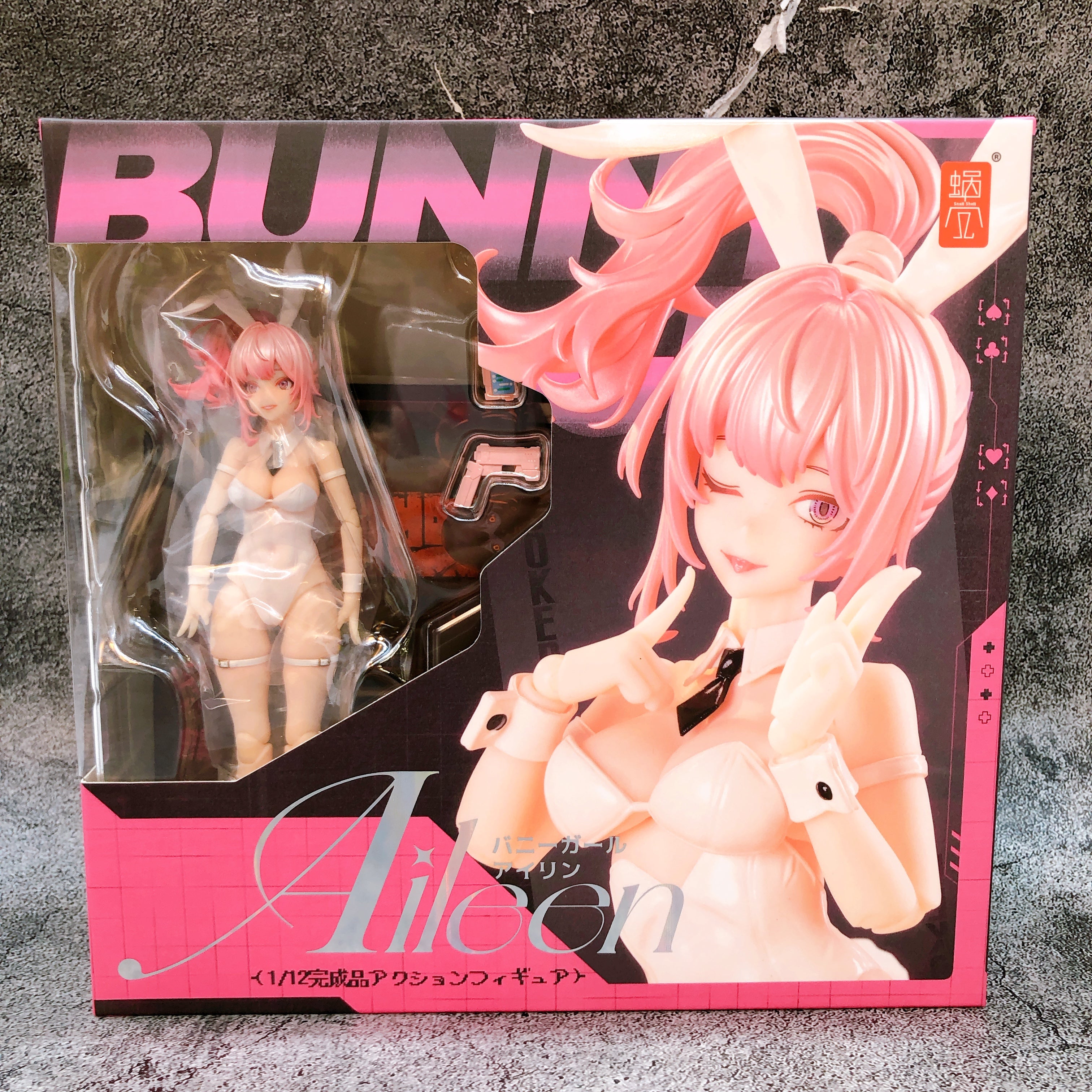 Bunny Girl Aileen Action Figure with Cyclone & Gear Set 1/12 Scale Snail Shell