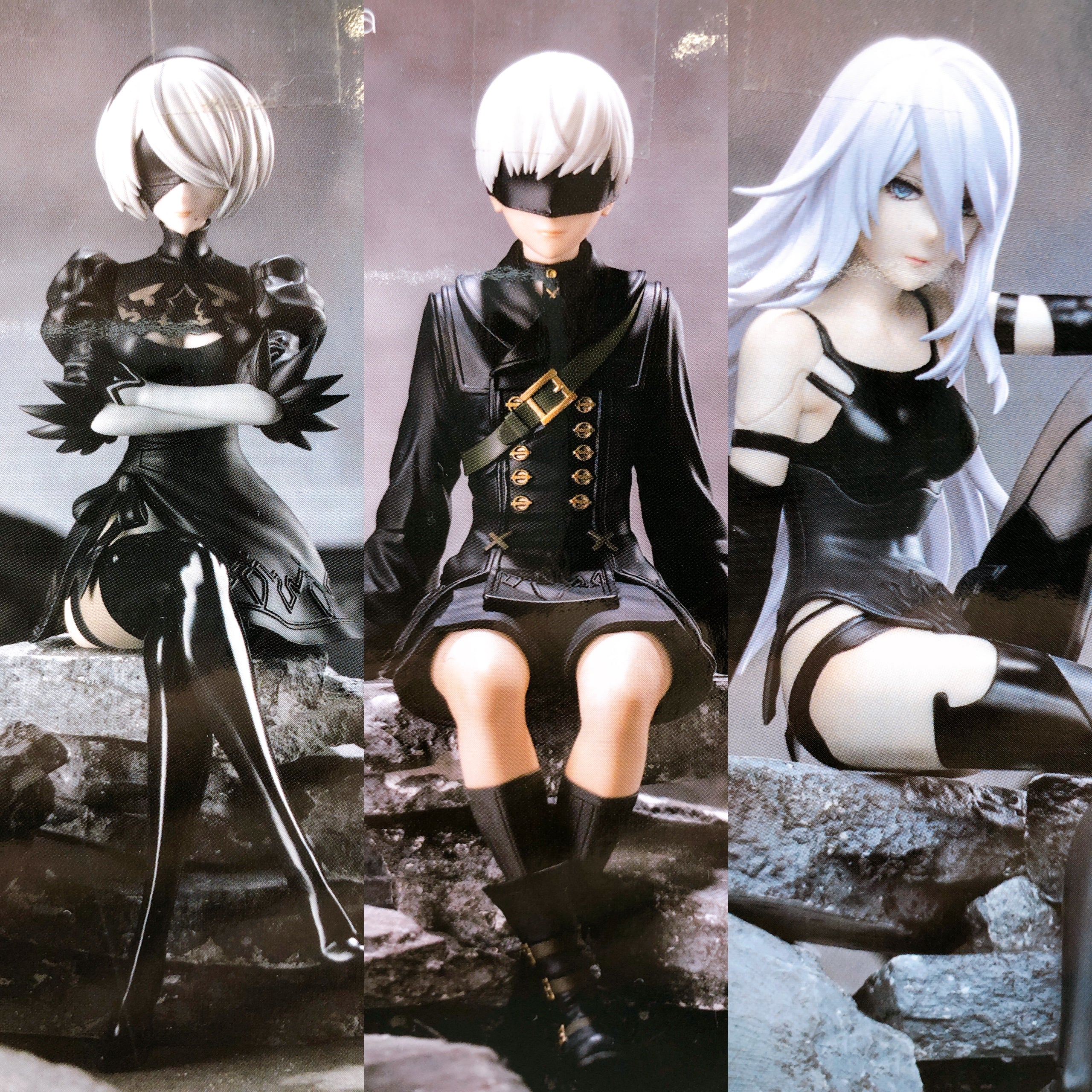 NieR:Automata Ver1.1a 2B & 9S & A2 Chokonose Premium Figure Set SEGA Prize NEW