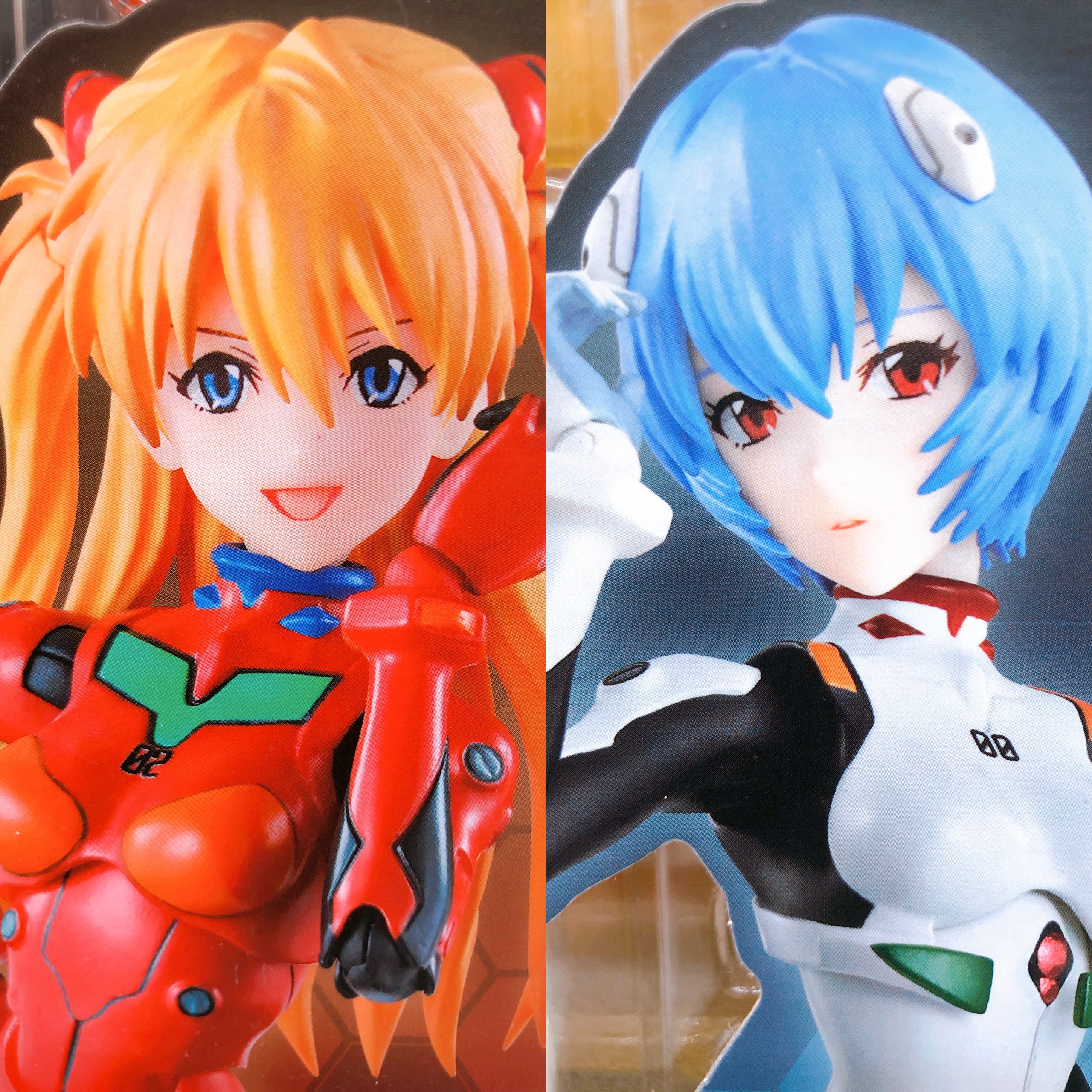 S.H.Figuarts Evangelion Shikinami Asuka Langley & Rei Ayanami Figure Bandai NEW