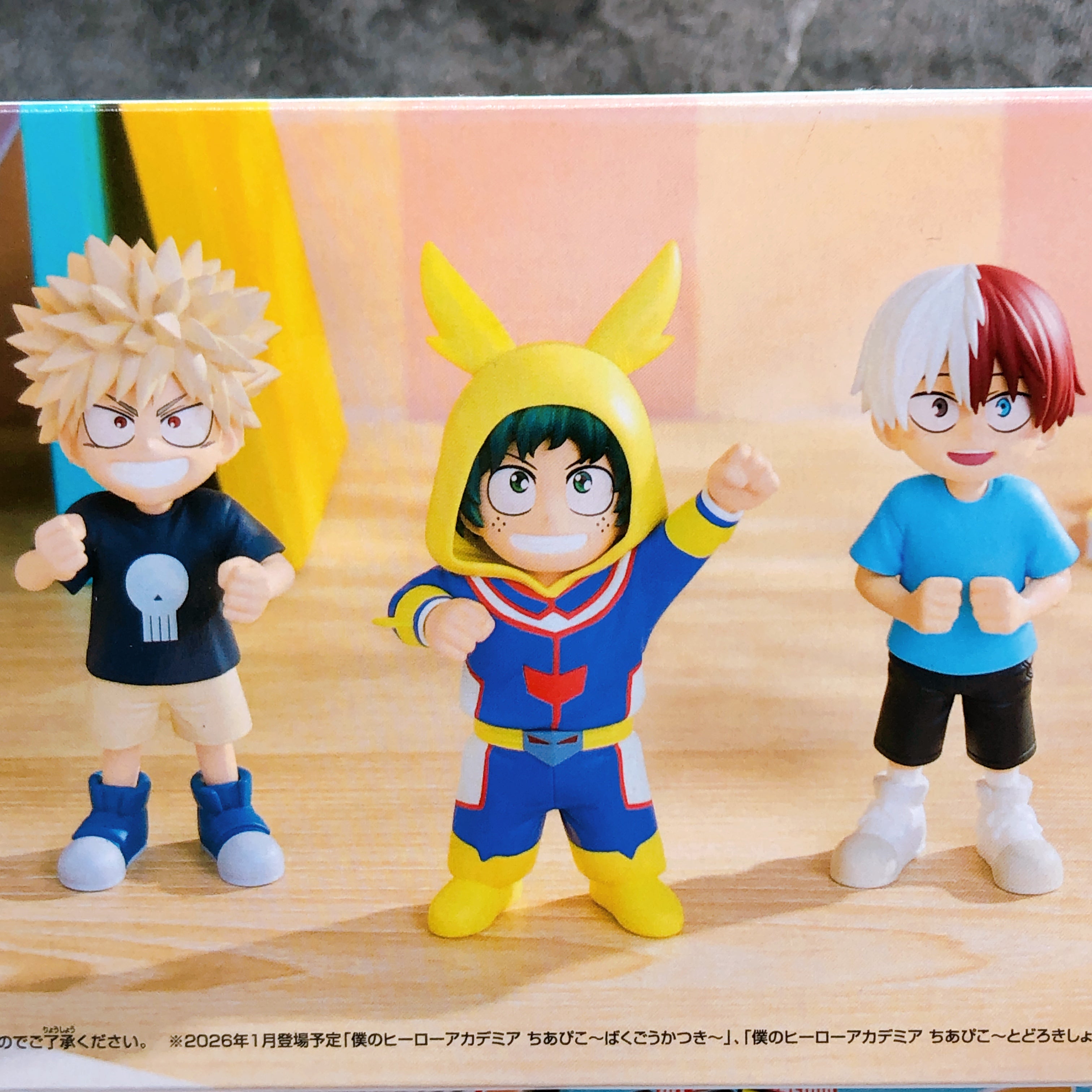 My Hero Academia Cheer Pico Midoriya & Bakugo & Todoroki Figure Set of 3 NEW