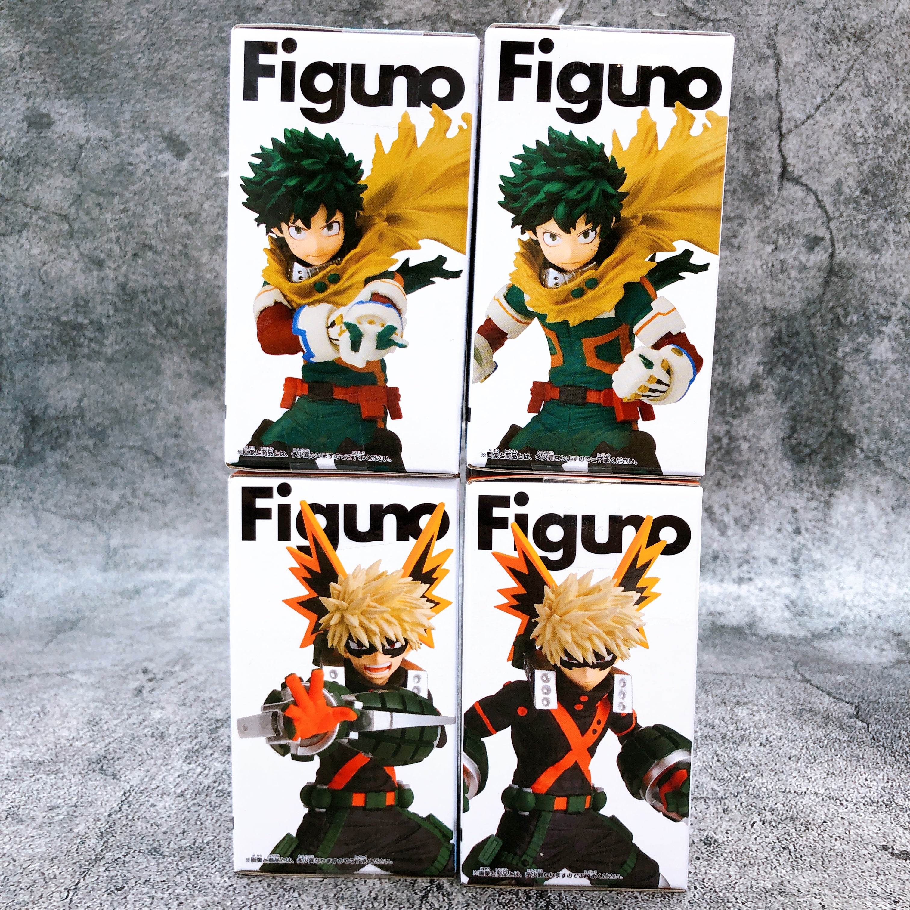 My Hero Academia Izuku Midoriya & Katsuki Bakugo Figuno Set of 4 Figure NEW