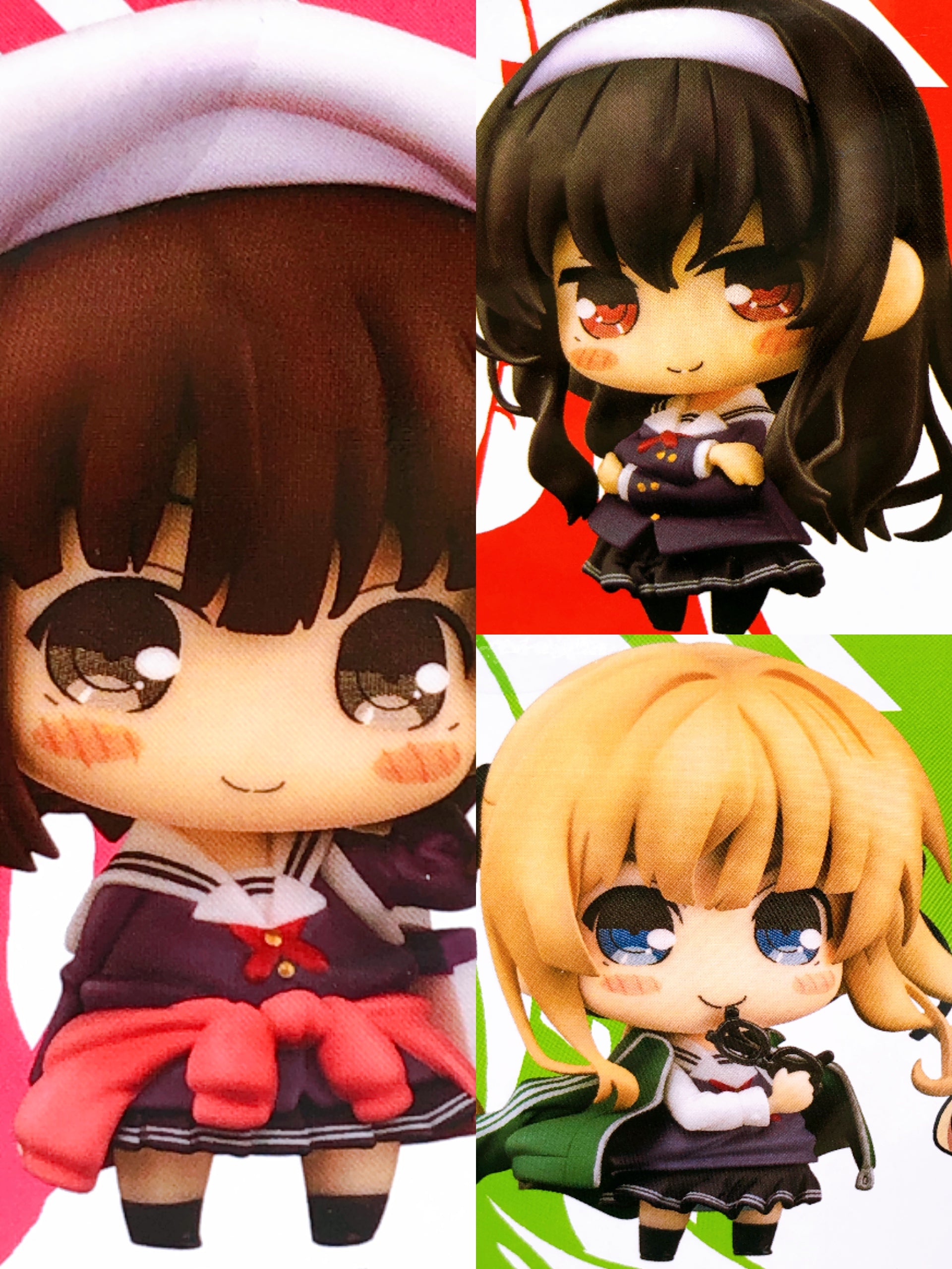 Medicchu Saekano Flat Megumi & Eriri & Utaha Set of 3 Figure Phat Company NEW