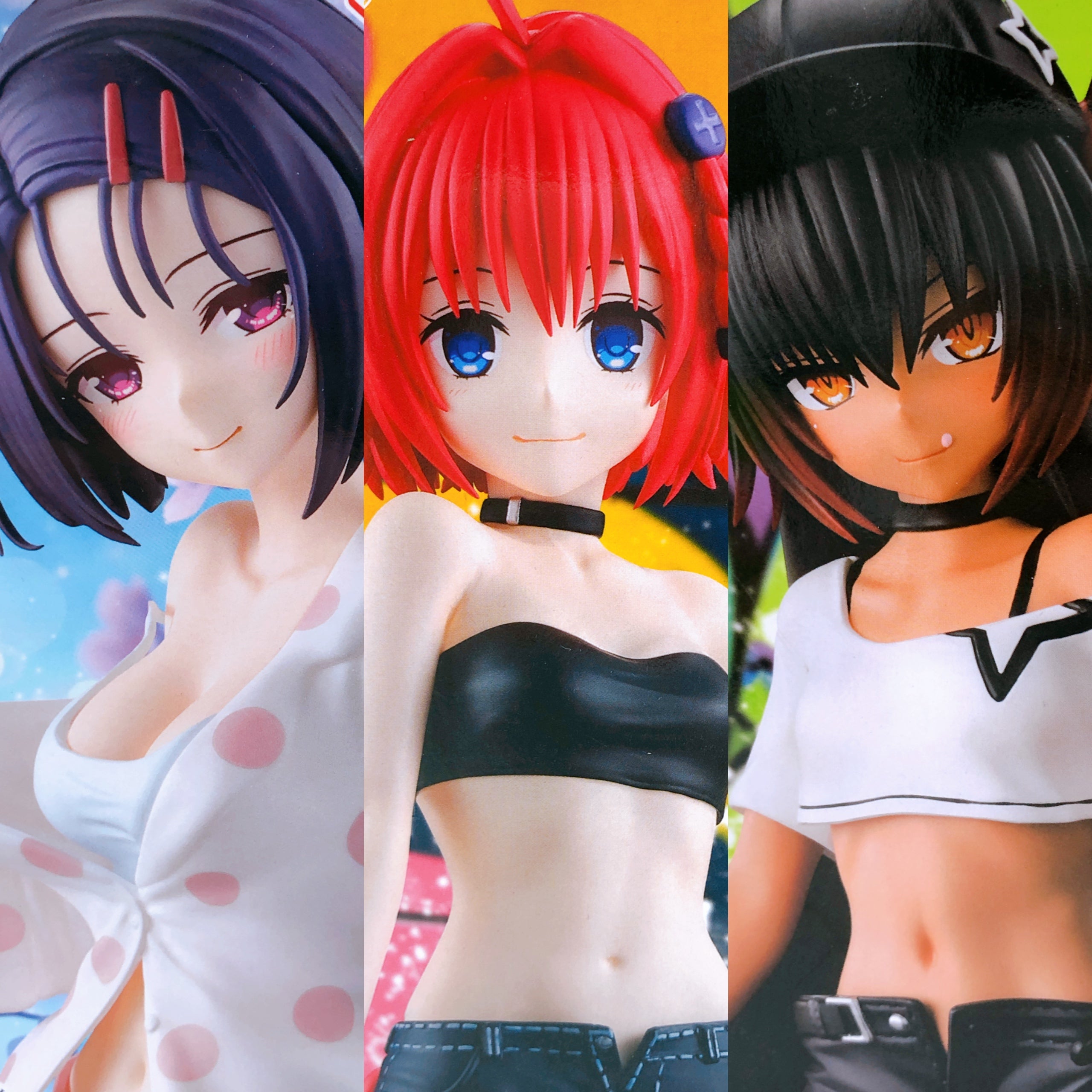 To Love Ru Darkness Glitter & Glamours Set of 9 Prize PVC Figure Banpresto NEW