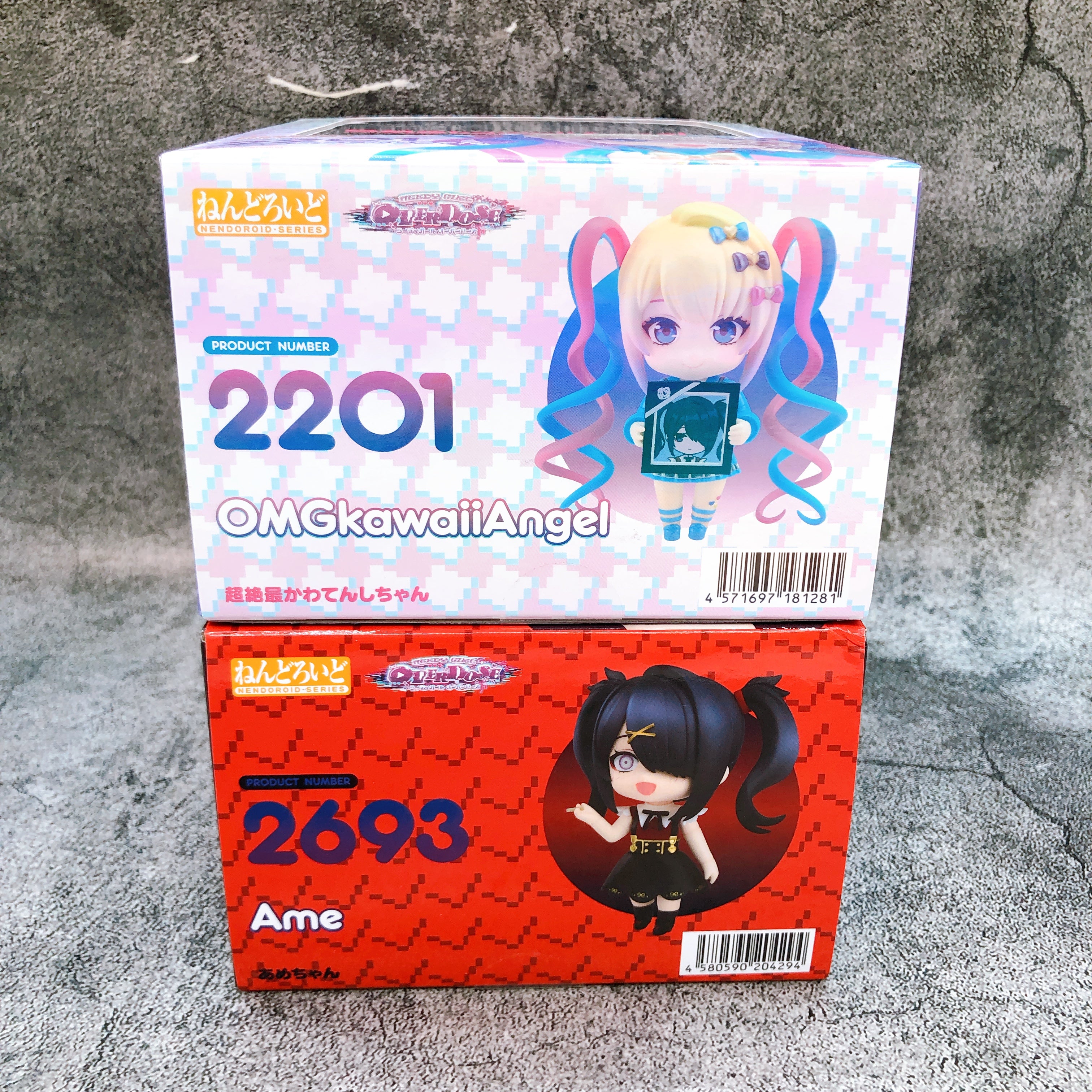 NEEDY GIRL OVERDOSE OMG Kawaii Angel & Ame-chan Nendoroid 2201 2693 SET of 2