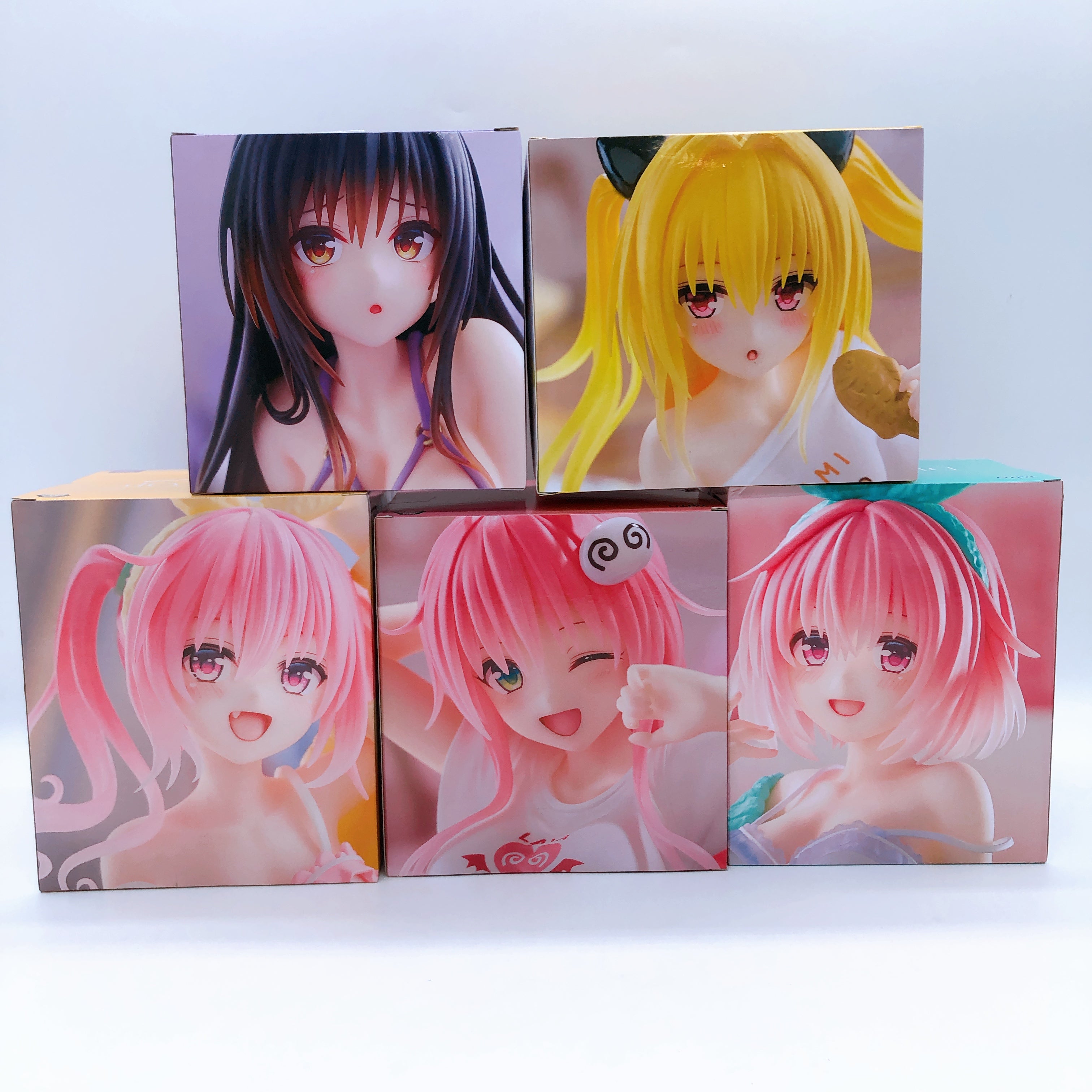 To Love Ru Roomwear Desktop Cute Figure SET 5pcs Lala Momo Nana Yui Darkness 15+