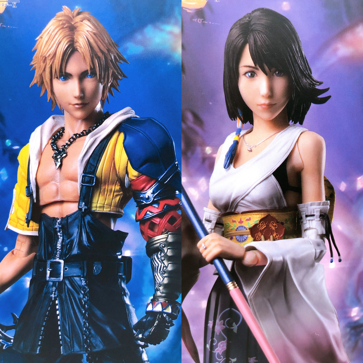 Final Fantasy X Play Arts Kai Yuna & Tidus SET of 2 Action Figure Square Enix