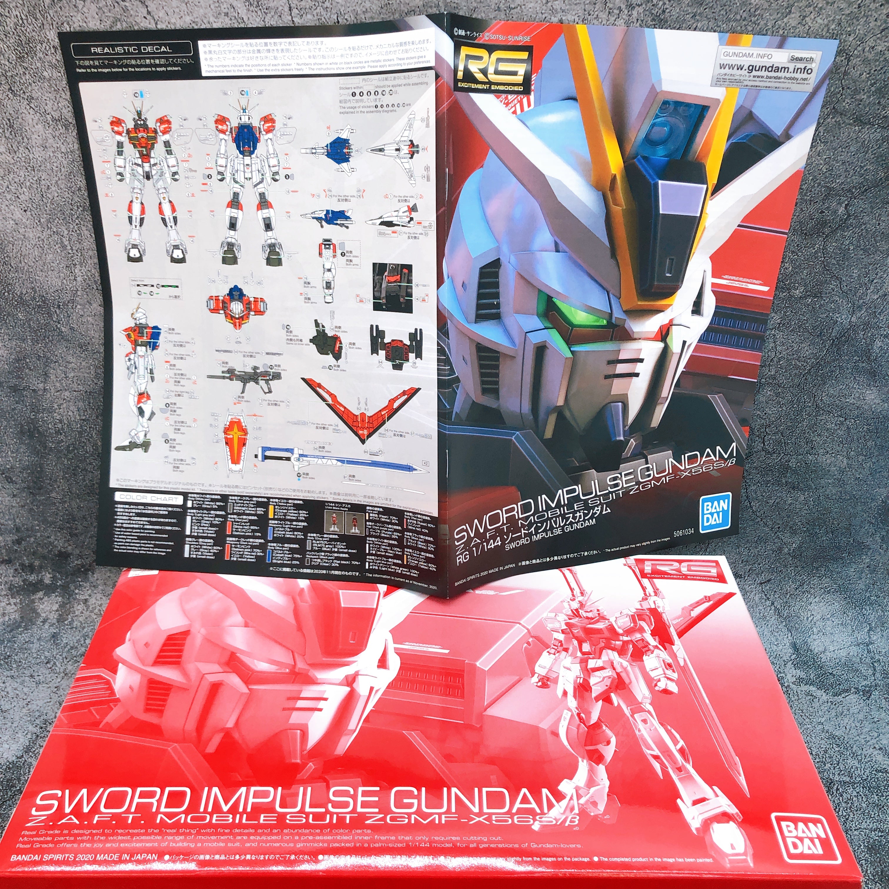 RG 1/144 Sword Impulse Gundam Plastic Model Kit Premium Bandai NEW FASTSHIP