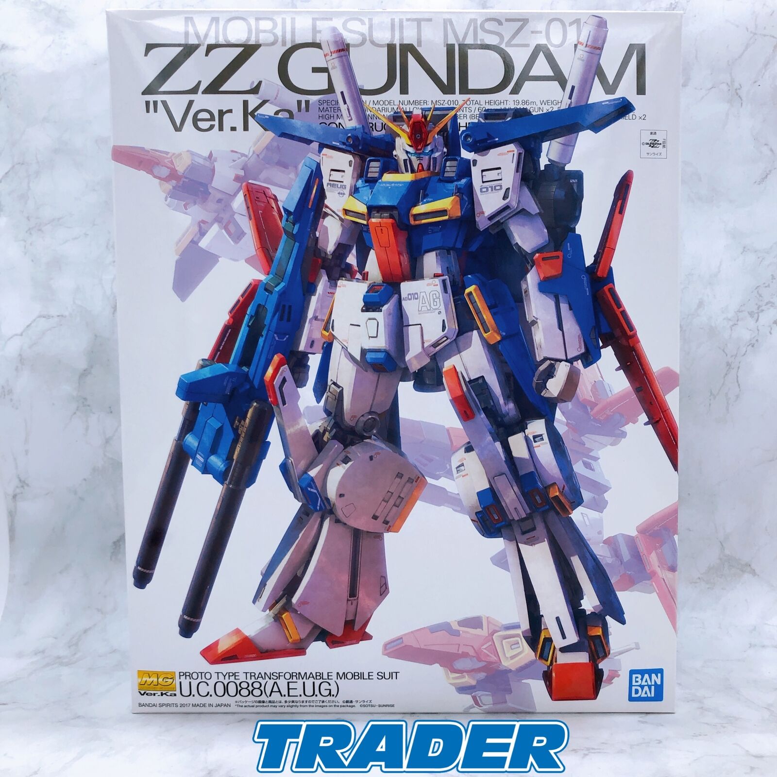 ZETA GUNDAM \"Ver.Ka\" MG 新品未開封品 Bandai MG MSZ-006 Zeta Gundam Ver.Ka - Newtype