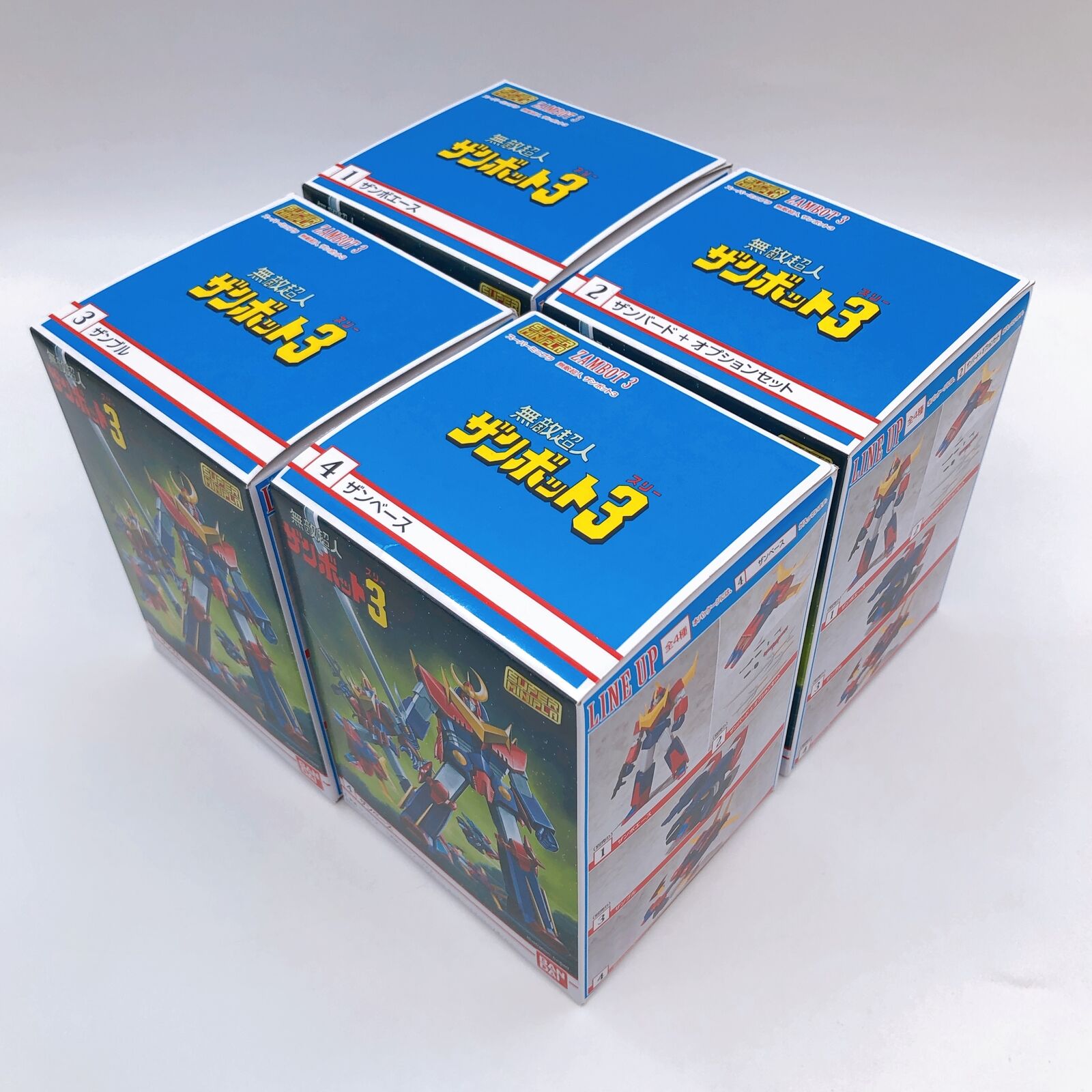 Invincible Super Man Zambot 3 Super Minipla Set of 4