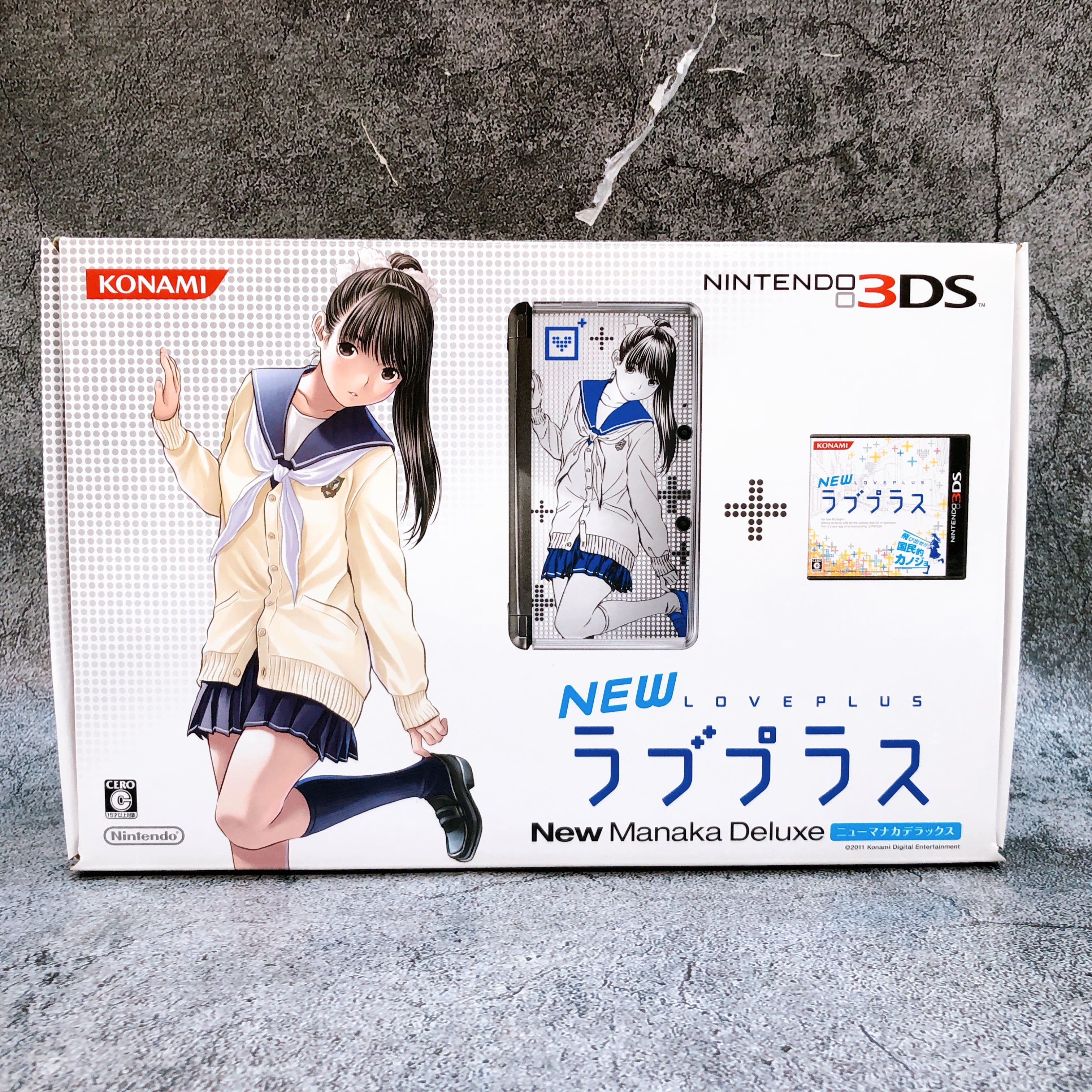 Nintendo 3DS NEW Love Plus New Manaka Deluxe Konami Limited Console + Game