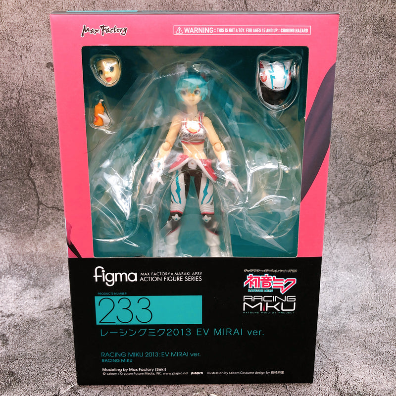 Hatsune Racing Miku 2013 EV MIRAI ver. Figma 233 Max Factory Action Figure Japan