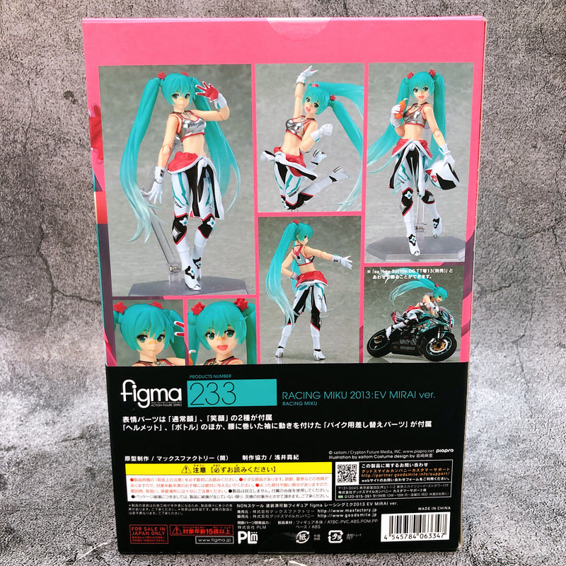 Hatsune Racing Miku 2013 EV MIRAI ver. Figma 233 Max Factory Action Figure Japan