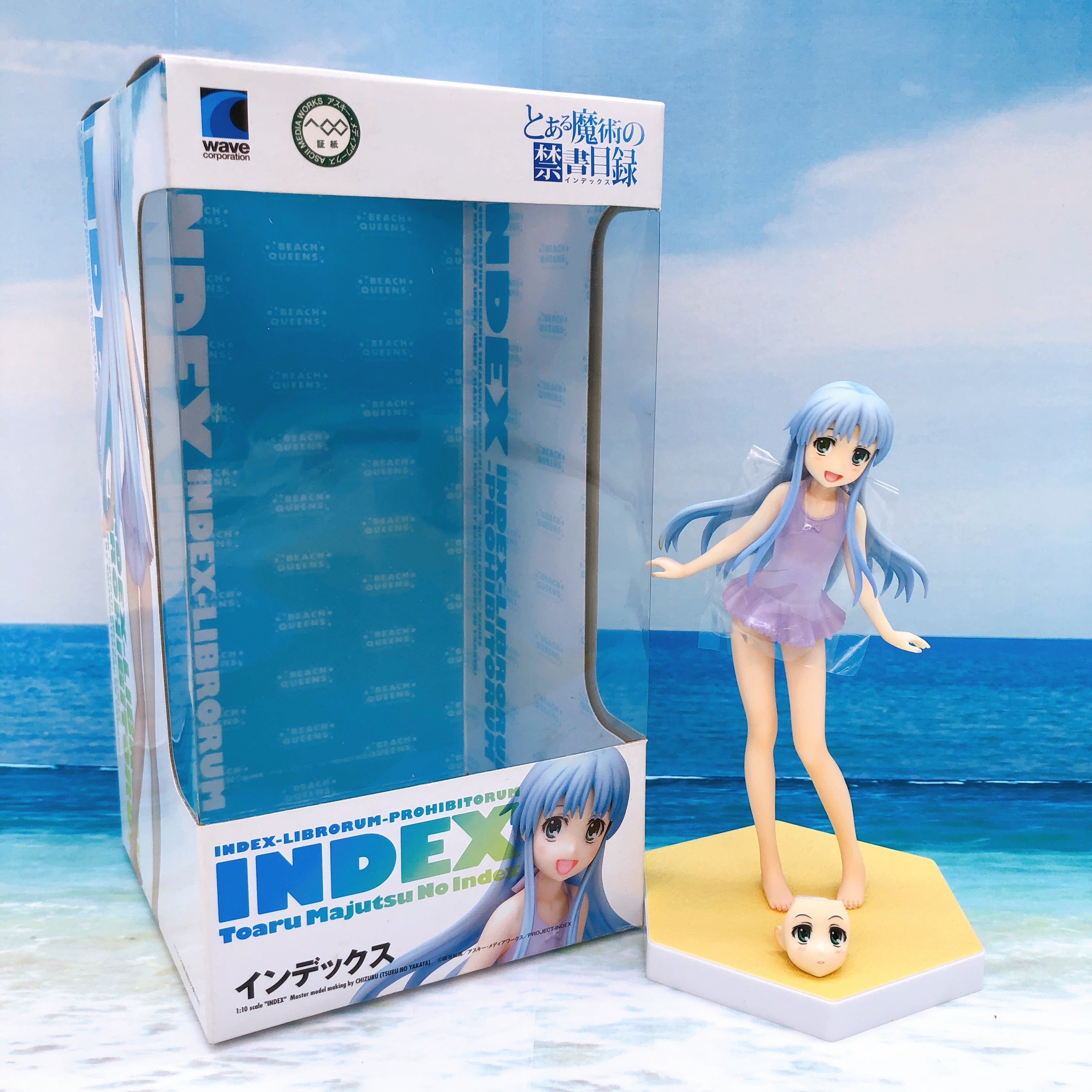 WAVE Beach Queens Index A Certain Magical Index 1/10 Scale Figure 15+ from Japan