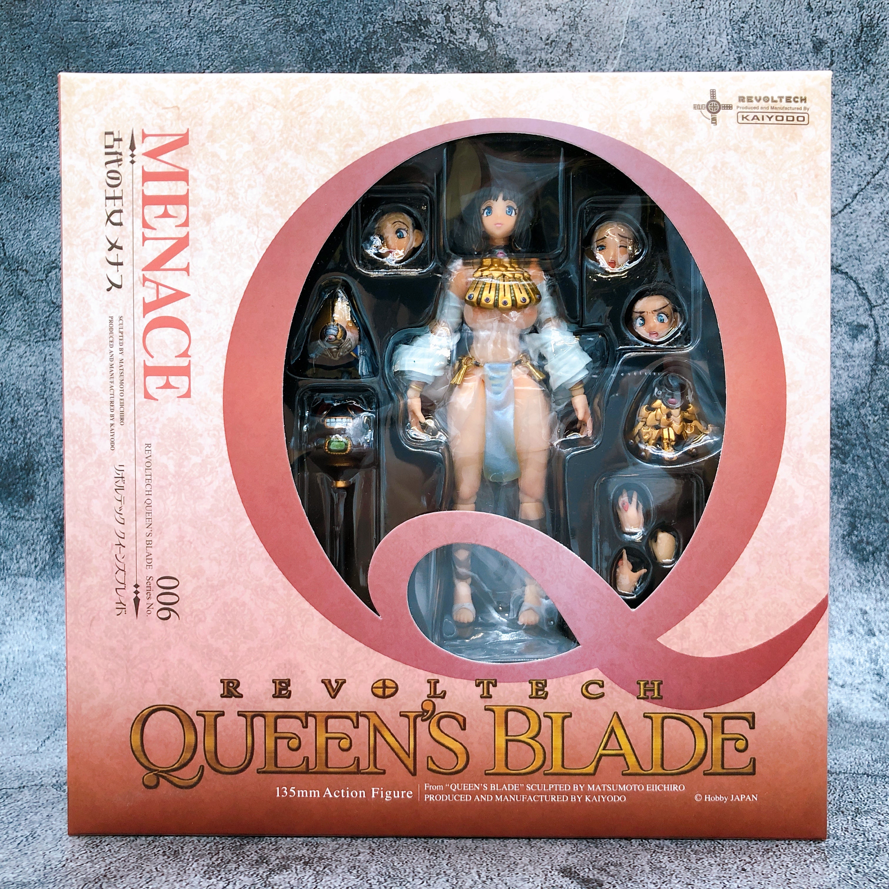 Queen's Blade Menace Revoltech Series No.006 NR-28 KAIYODO Action Figure NEW