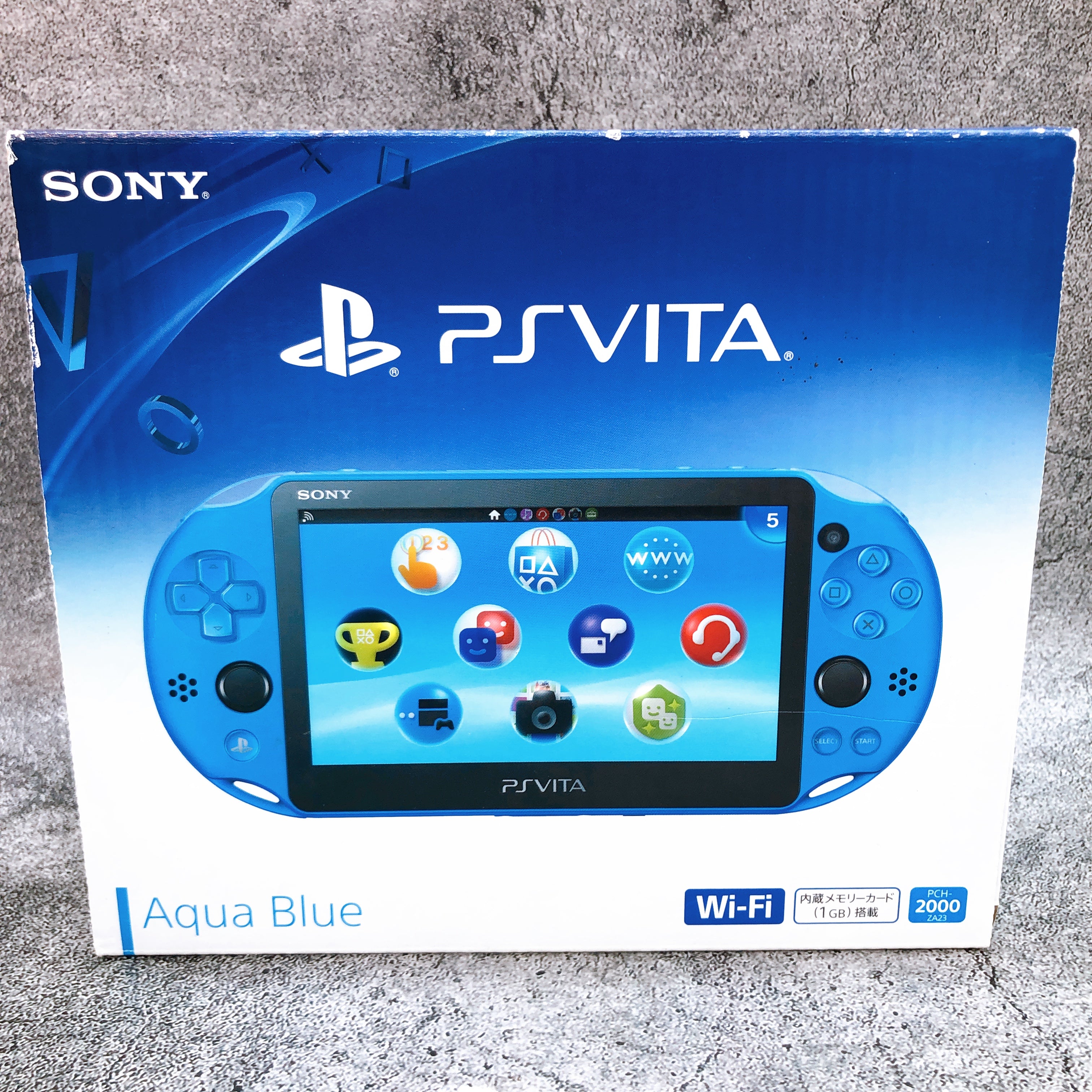 Sony PlayStation Vita Wi-Fi Console PCH-2000 ZA23 Aqua Blue Boxed PSV in Stock