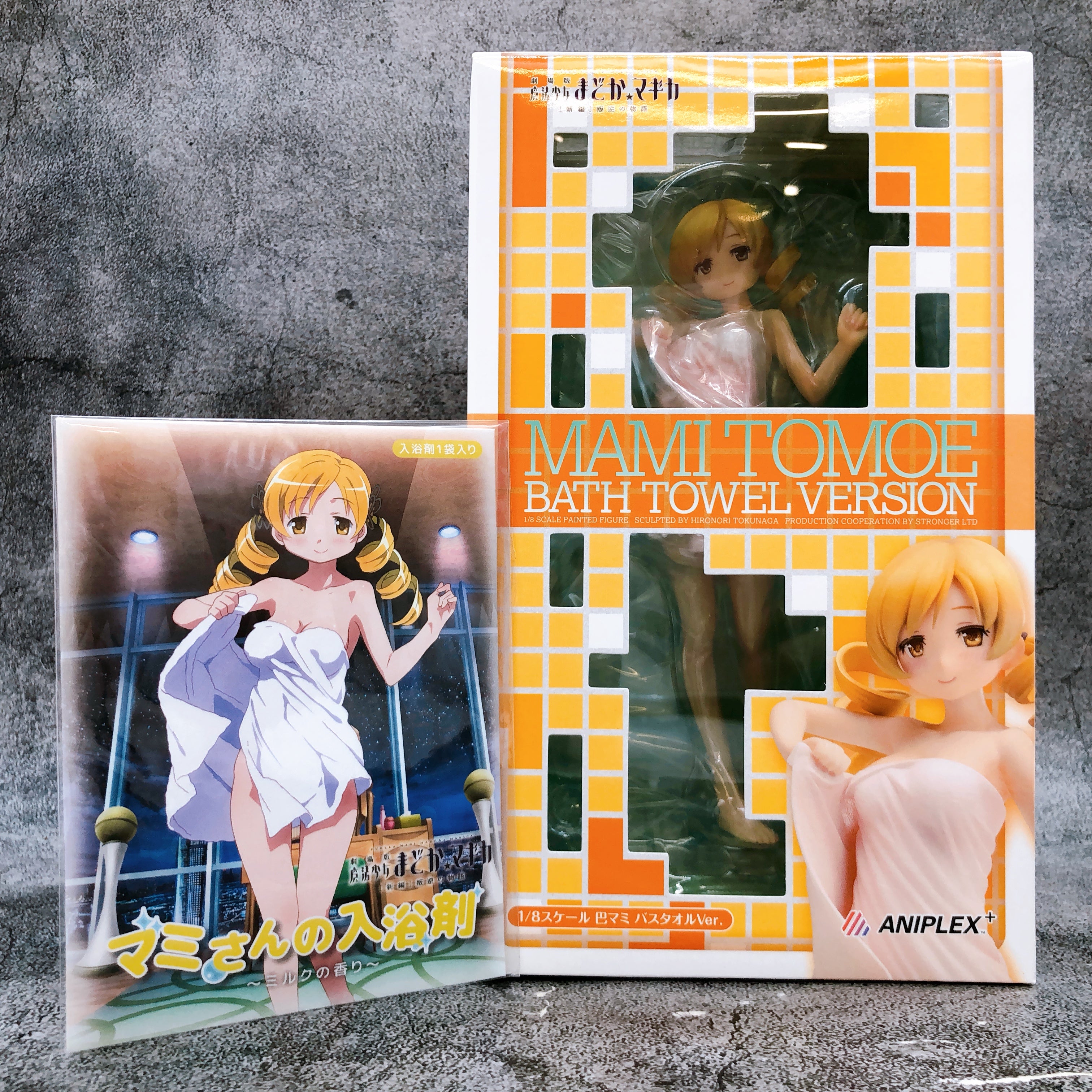 w/Bonus ANIPLEX Madoka Magica Tomoe Mami Bath Towel WF2015 Scale 1/8 Figure NEW