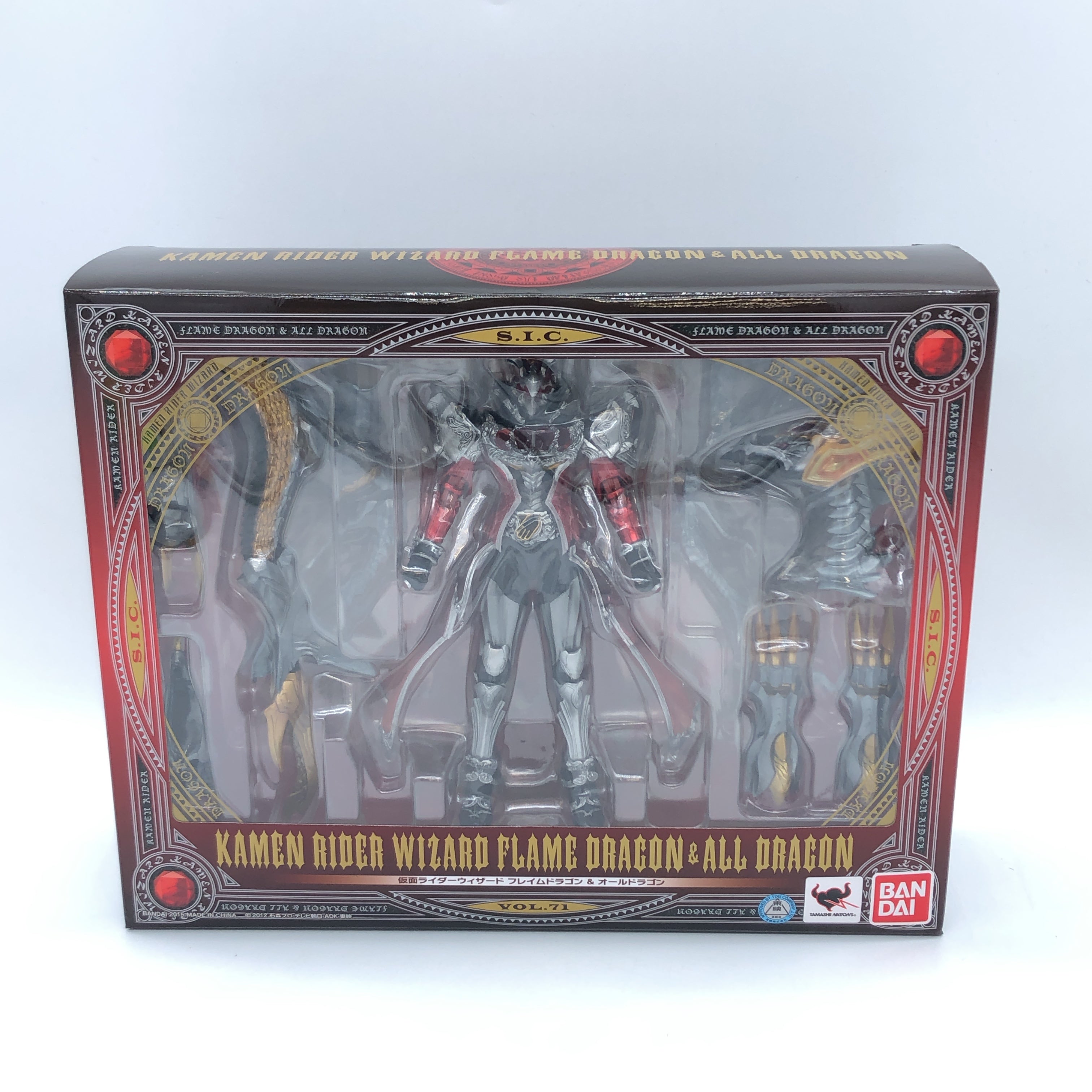 Kamen Rider Wizard Flame Dragon & All Dragon Action Figure S.I.C. Bandai Japan