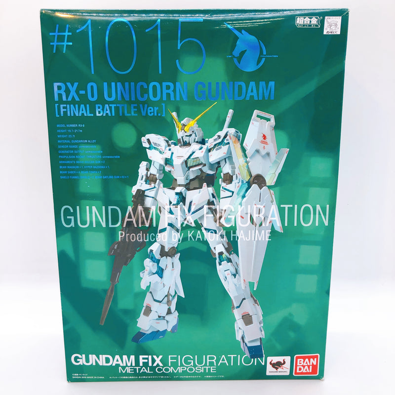 GUNDAM FIX FIGURATION METAL COMPOSITE Unicorn Gundam Final Battle Ver Bandai NEW