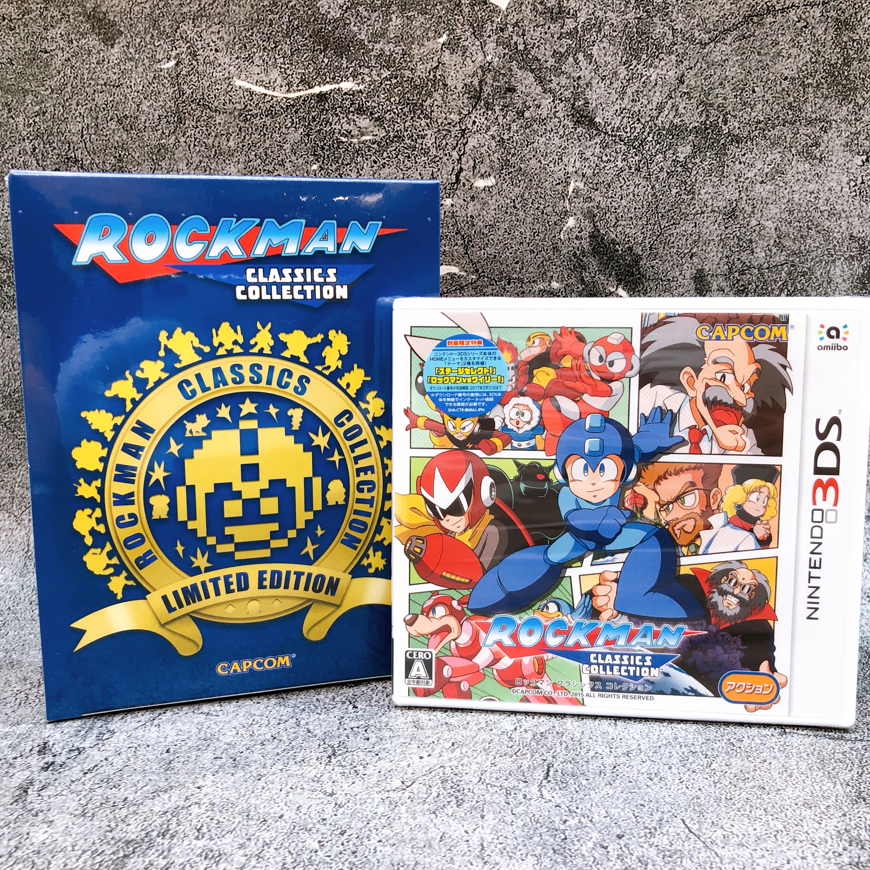 Nintendo 3DS Rockman Classics Collection Limited Edition Capcom Japan Game NEW