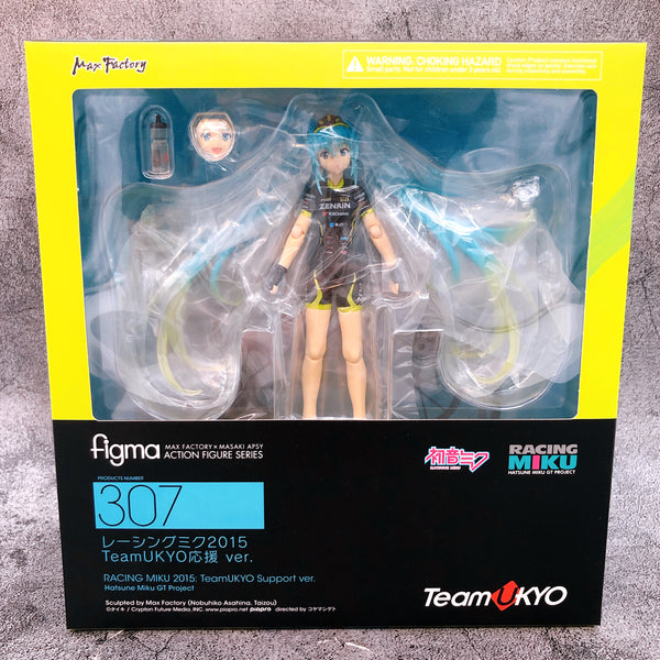 Hatsune Miku Racing 2015 Team Ukyo Support ver. Figma 307 Max Factory Japan New